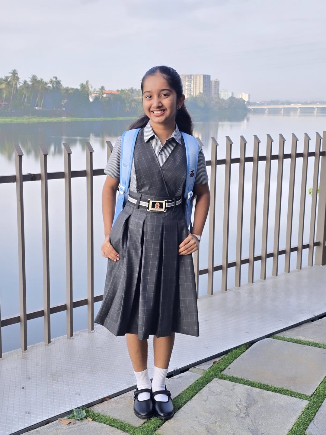 Classic School Uniform With Pleated Skirt And Mary Janes