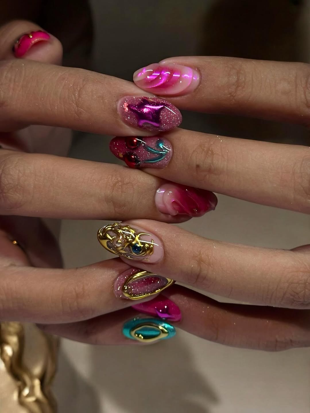 27 Stunning Mexican Nail Designs for 2026 12 Colorful 3D Charm Jelly Sparkle Coffin Nails