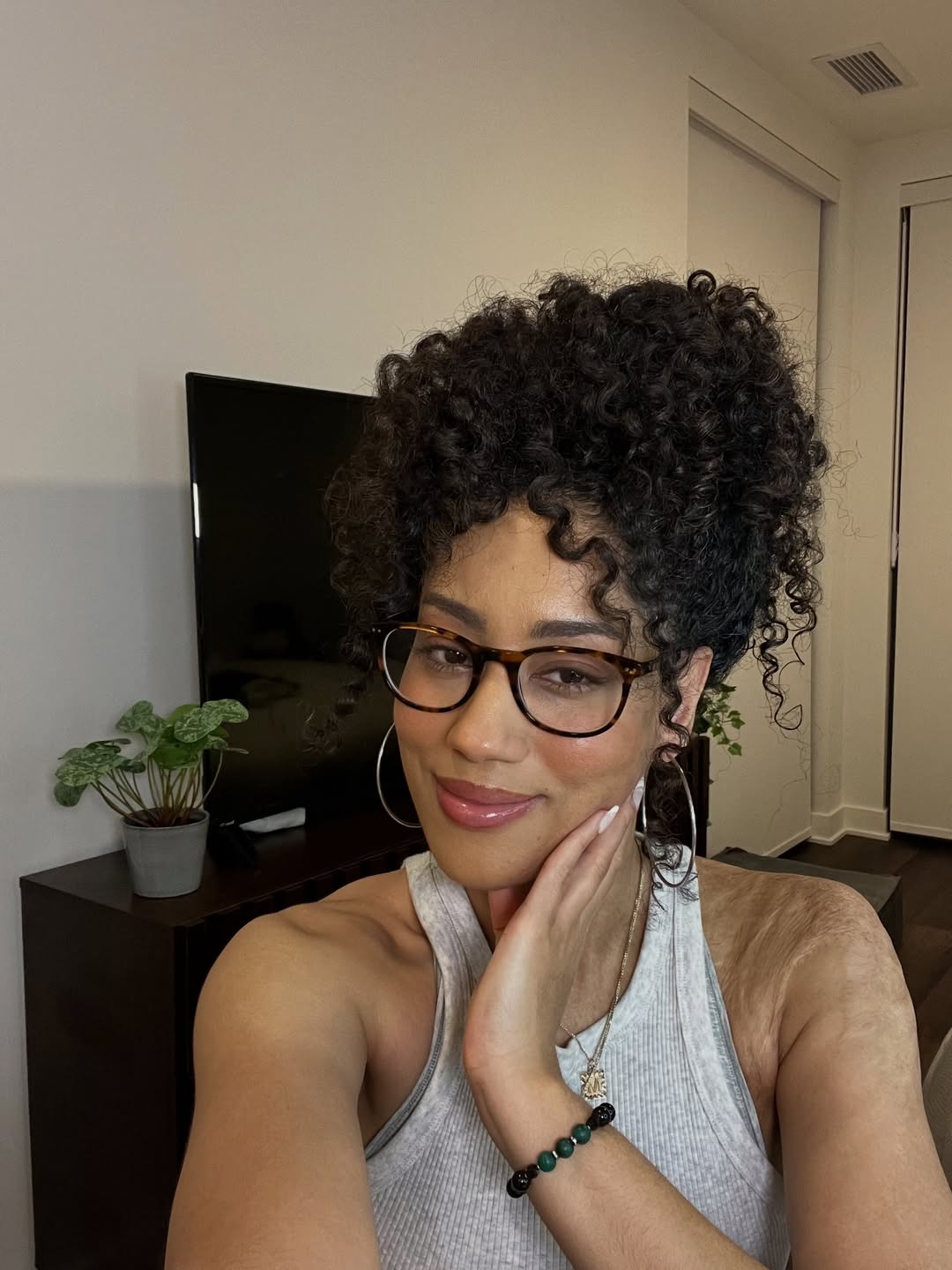 Effortless Curly Updo for Medium Length Hair