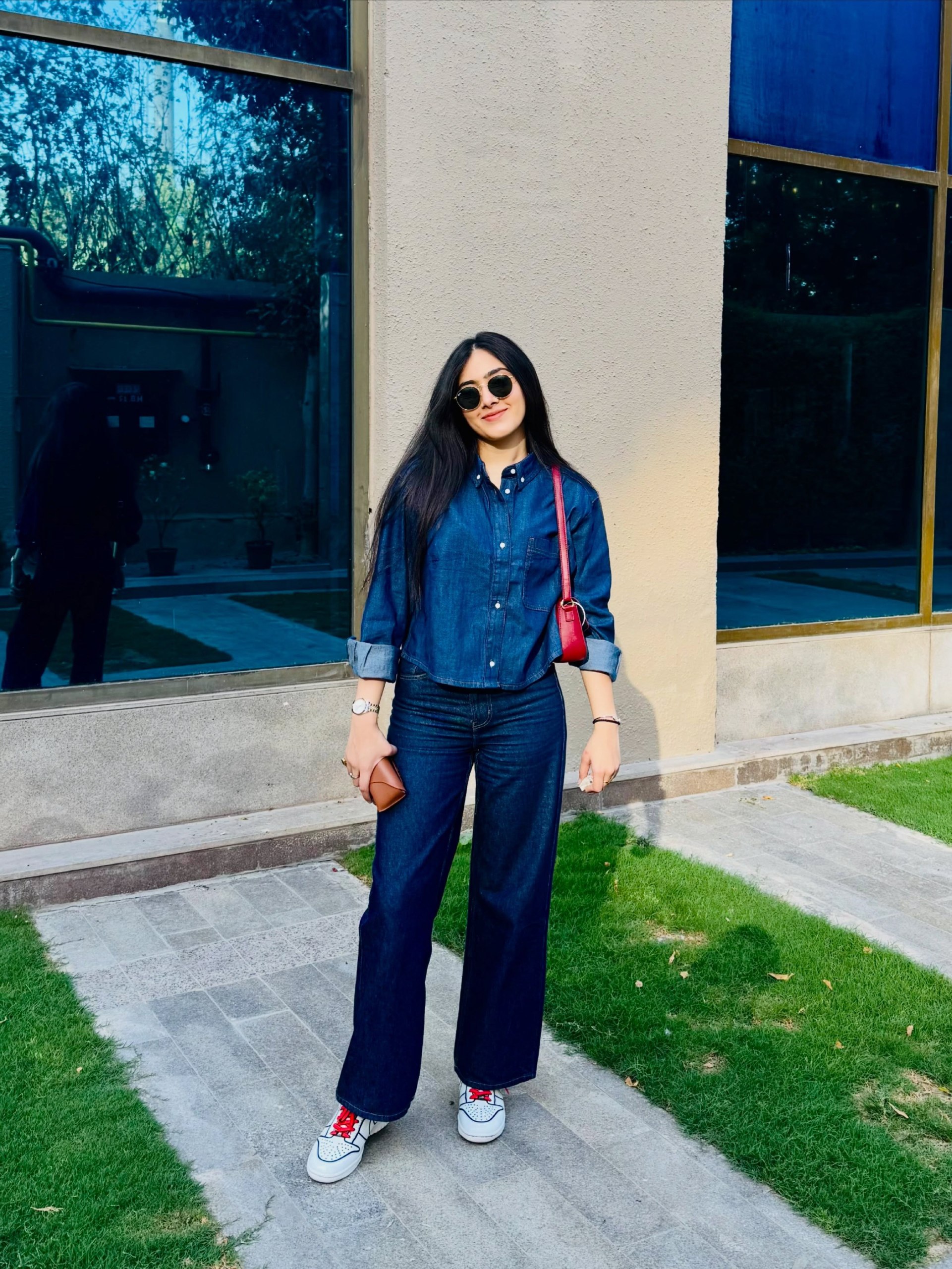 25 Denim on Denim Looks You Need for 2026 13 Elevated Denim on Denim Wide Leg Silhouette