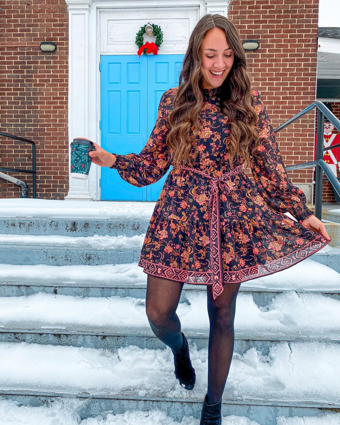 25 Dress with Tights Trends You Must See for 2026 20 Embroidered Boho Dress With Black Tights