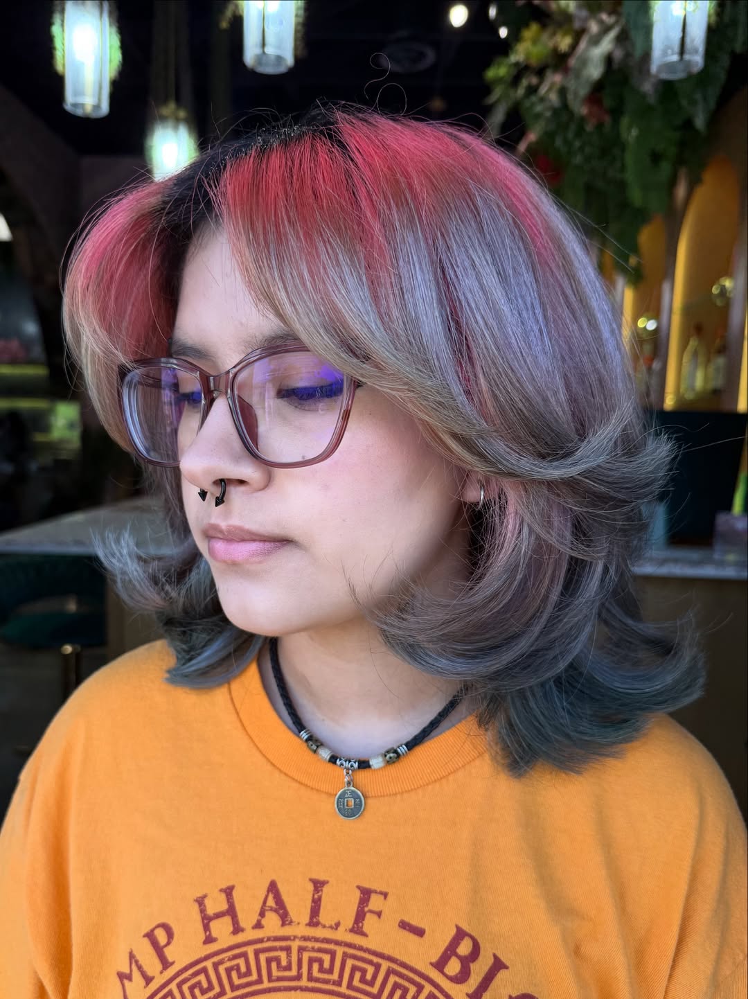 Multi Toned Shag With Face Framing Layers