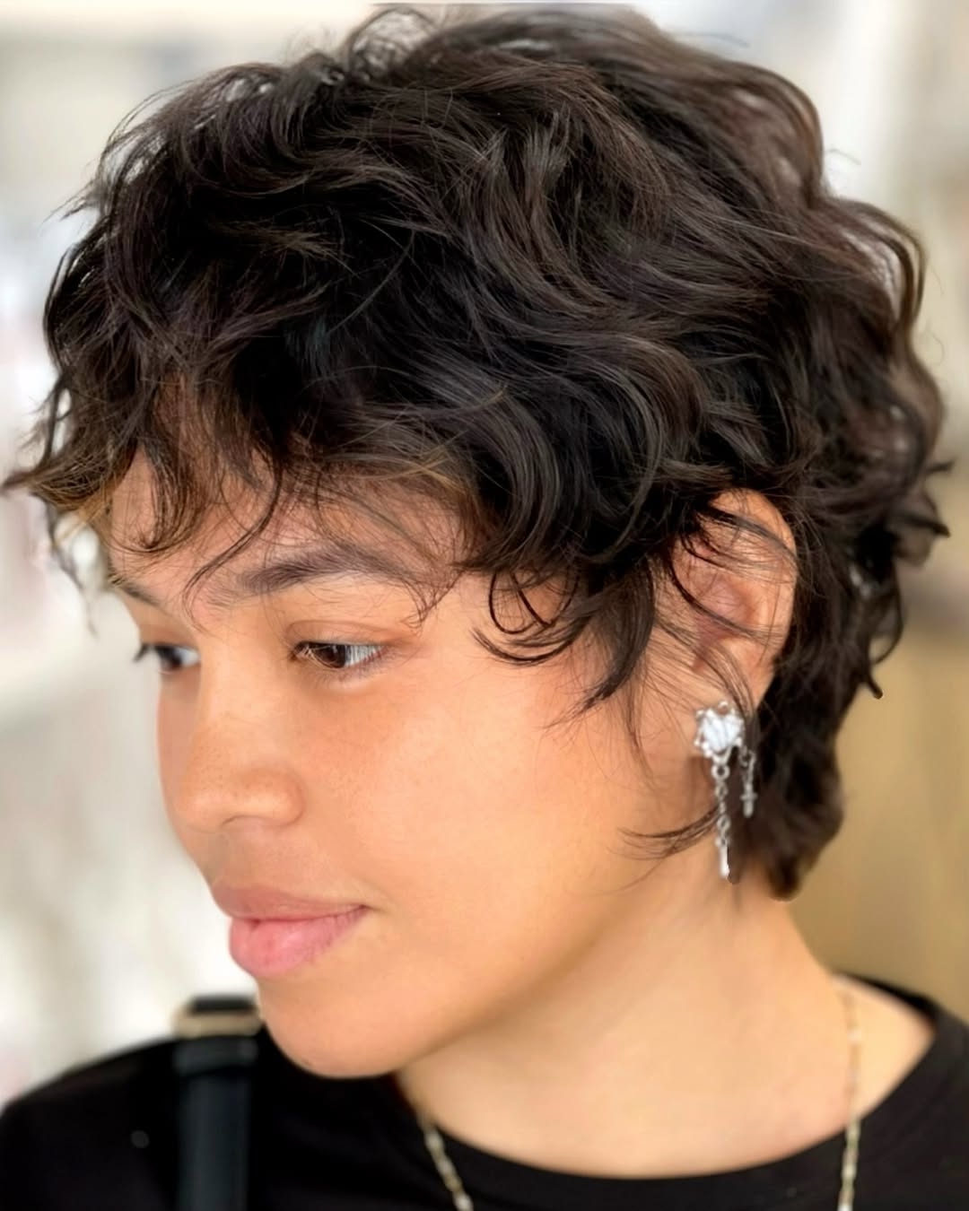 Playful Pixie Cut With Defined Curls