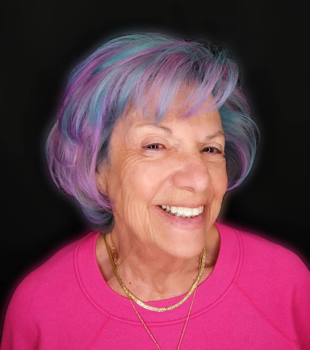 25 Stunning Hairstyles for Older Women in 2026 21 Playful Pixie Cut With Pastel Fantasy Colors