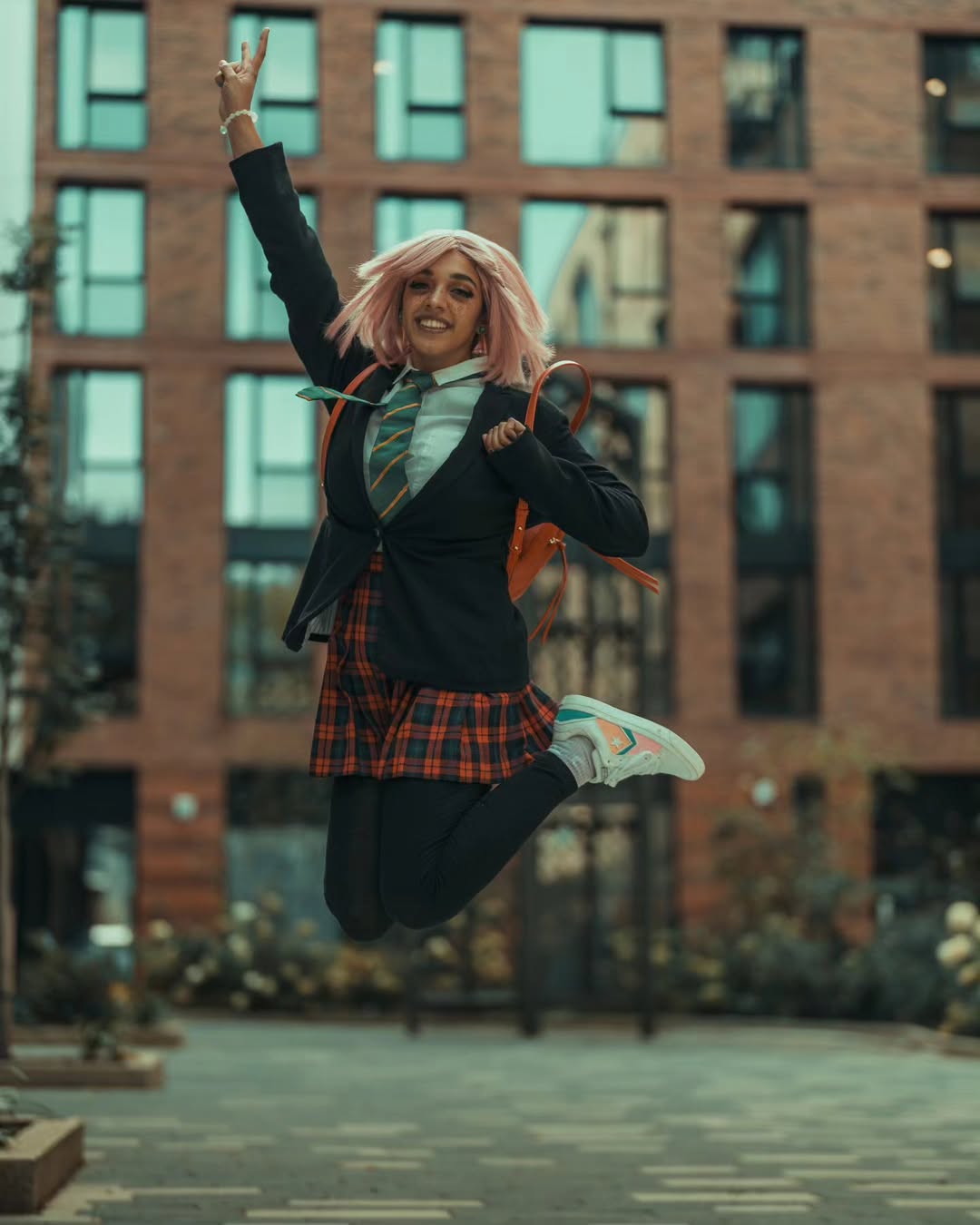 Preppy Plaid Skirt & Blazer Back To School Look