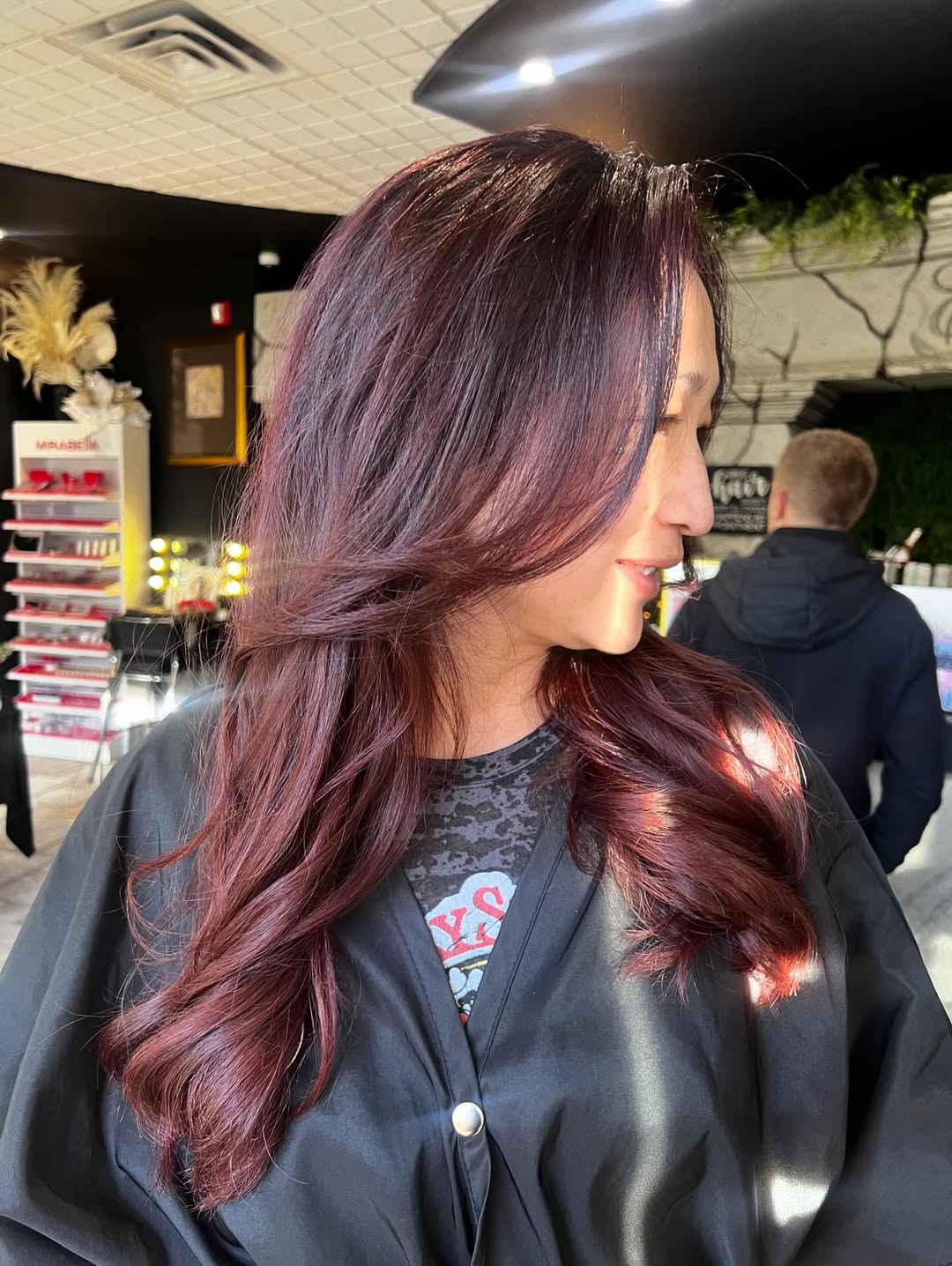 Rich Cherry Brown Smooth Layers