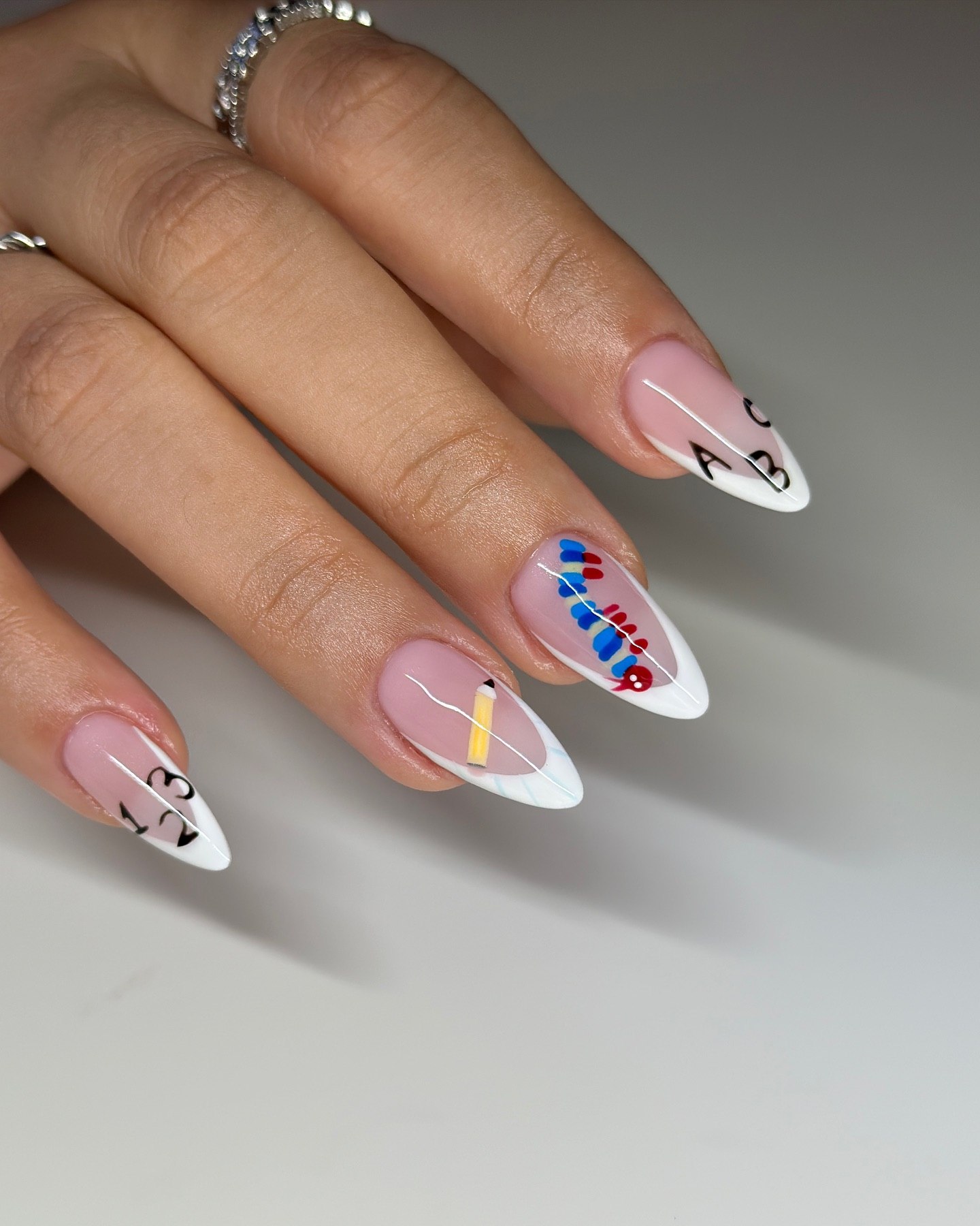 25 Back to School Nail Ideas for 2026 10 Back To School French Tip Almond Nails