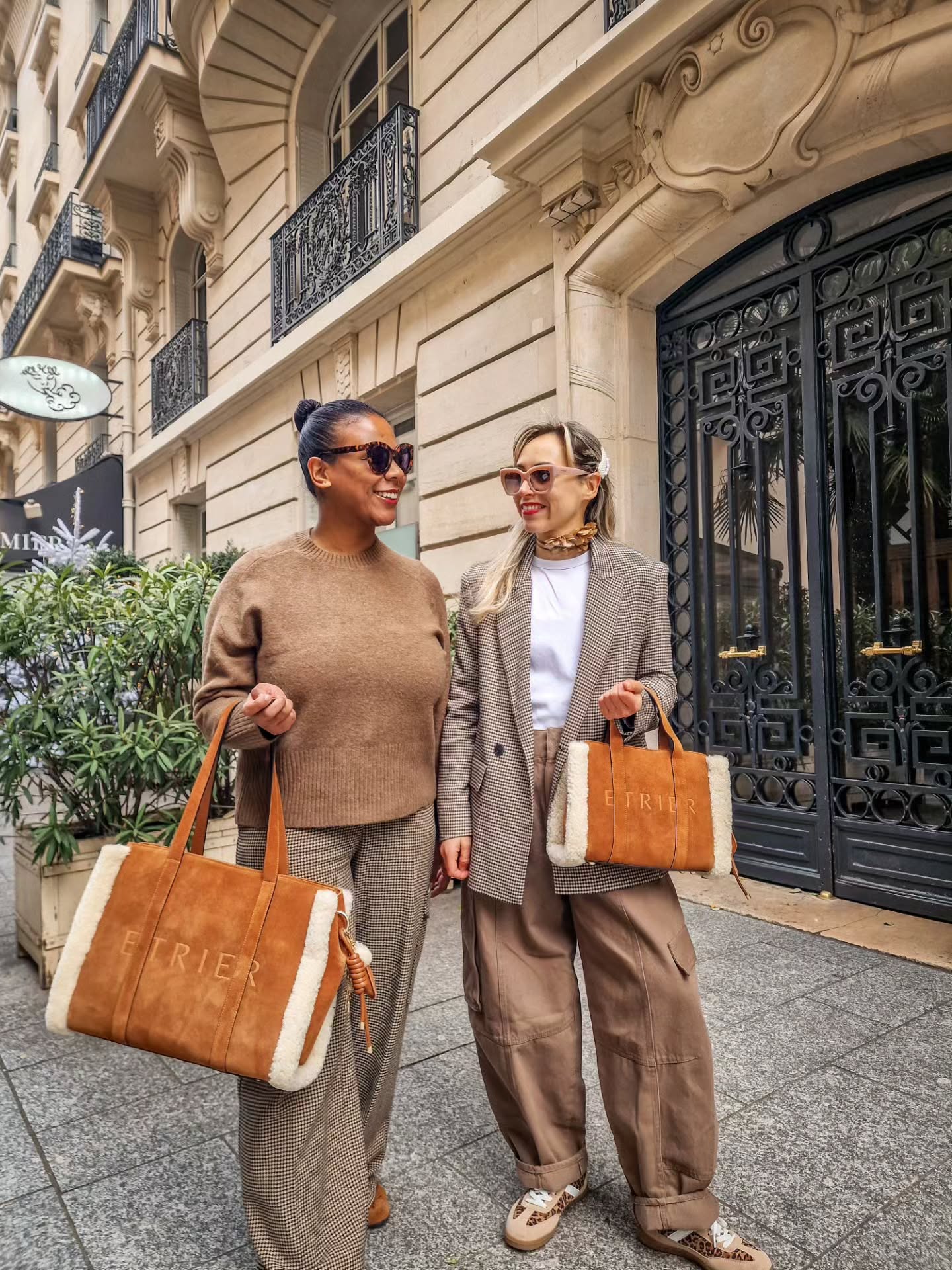 25 Fall Party Outfit Ideas You Need for 2026 14 Brown Houndstooth Blazer With Cargo Pants