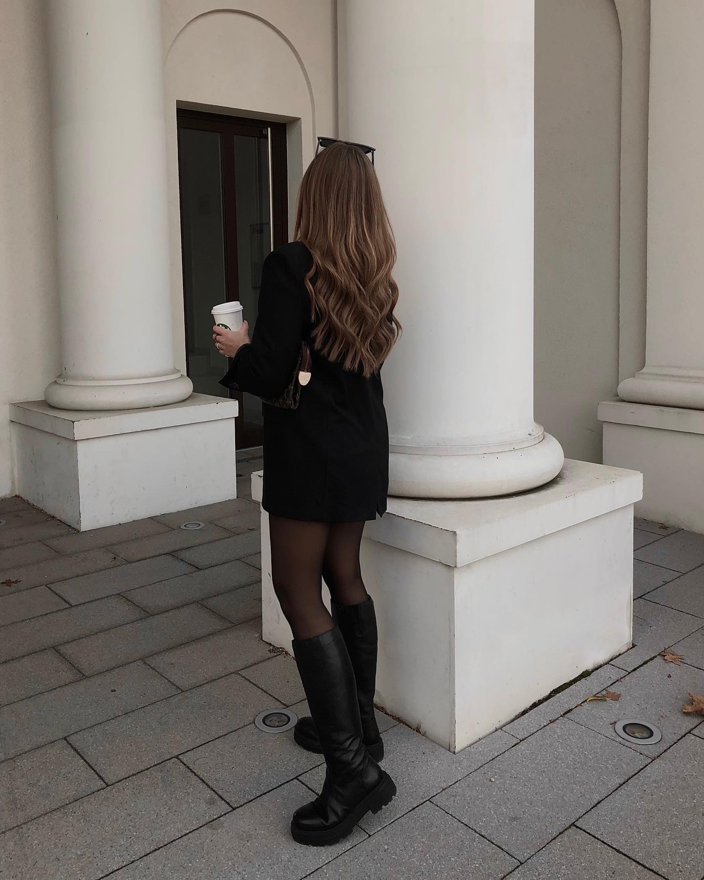 25 Fall Birthday Outfit Ideas You Need for 2026 6 Chic Black Blazer Dress With Knee-High Boots