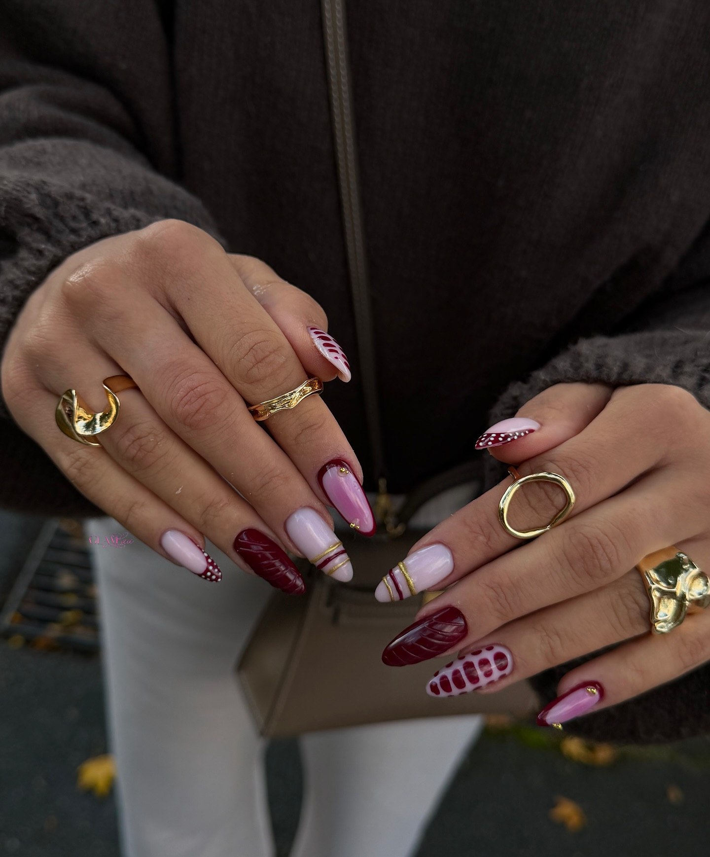 25 Fall Nail Ideas You Need to Try in 2026 15 Chic Burgundy & Pink Fall Almond Nails