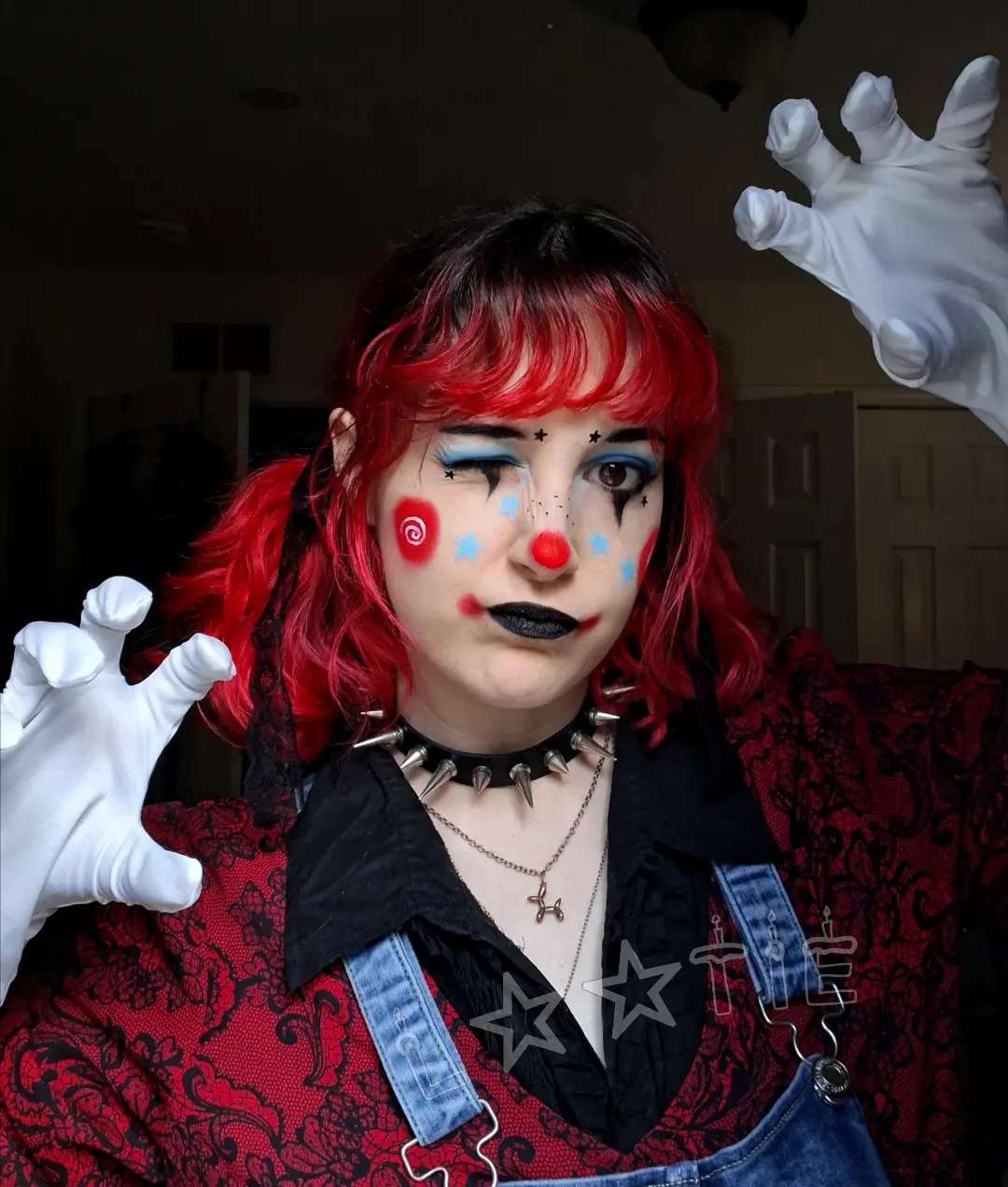 25 Wild Clown Hairstyles for 2026 You Need to See 23 Clown Core Denim Overalls Look
