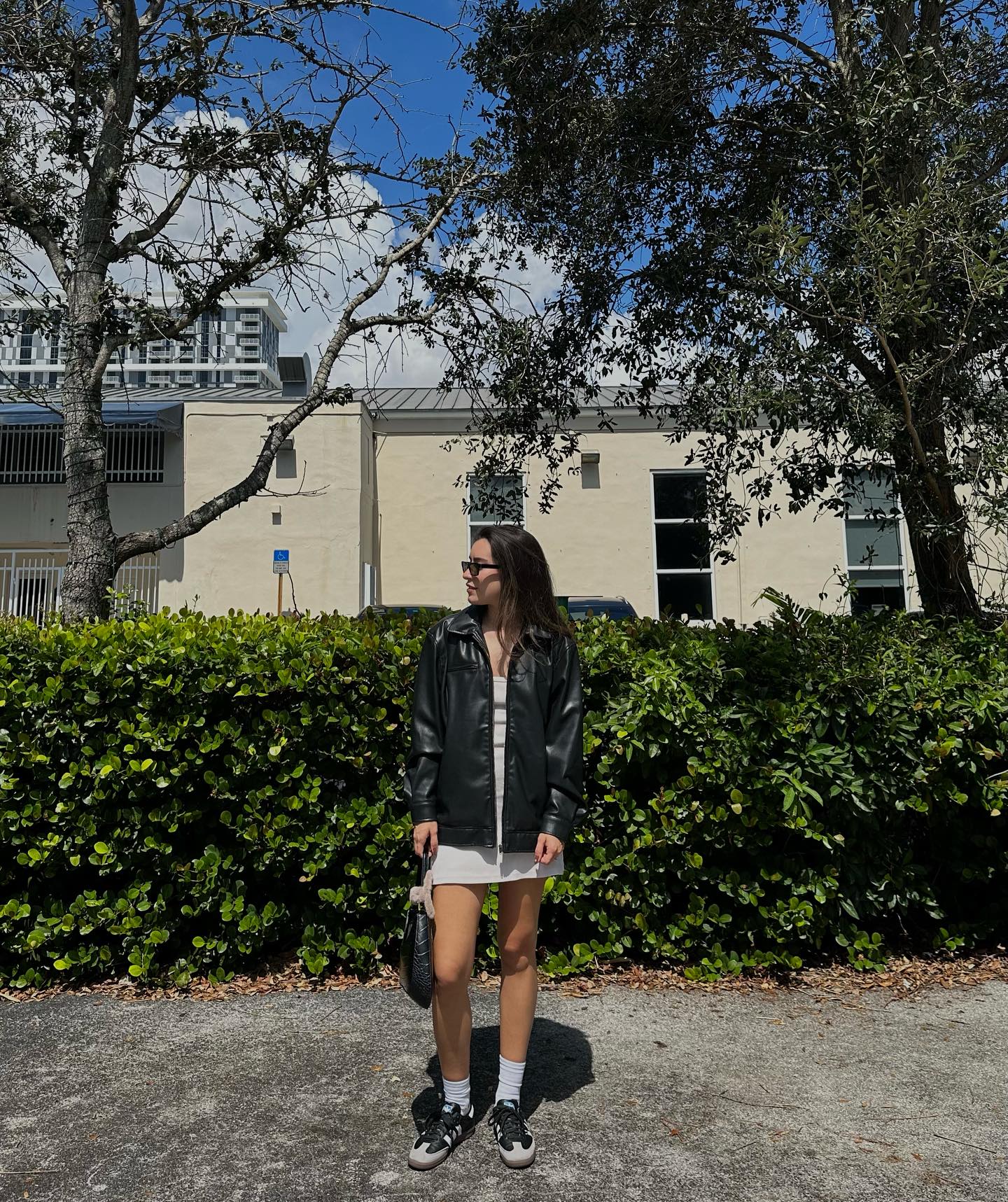 30 Transitional Fall Outfits You Need Now 29 Cool Girl Leather Jacket With Mini Skirt