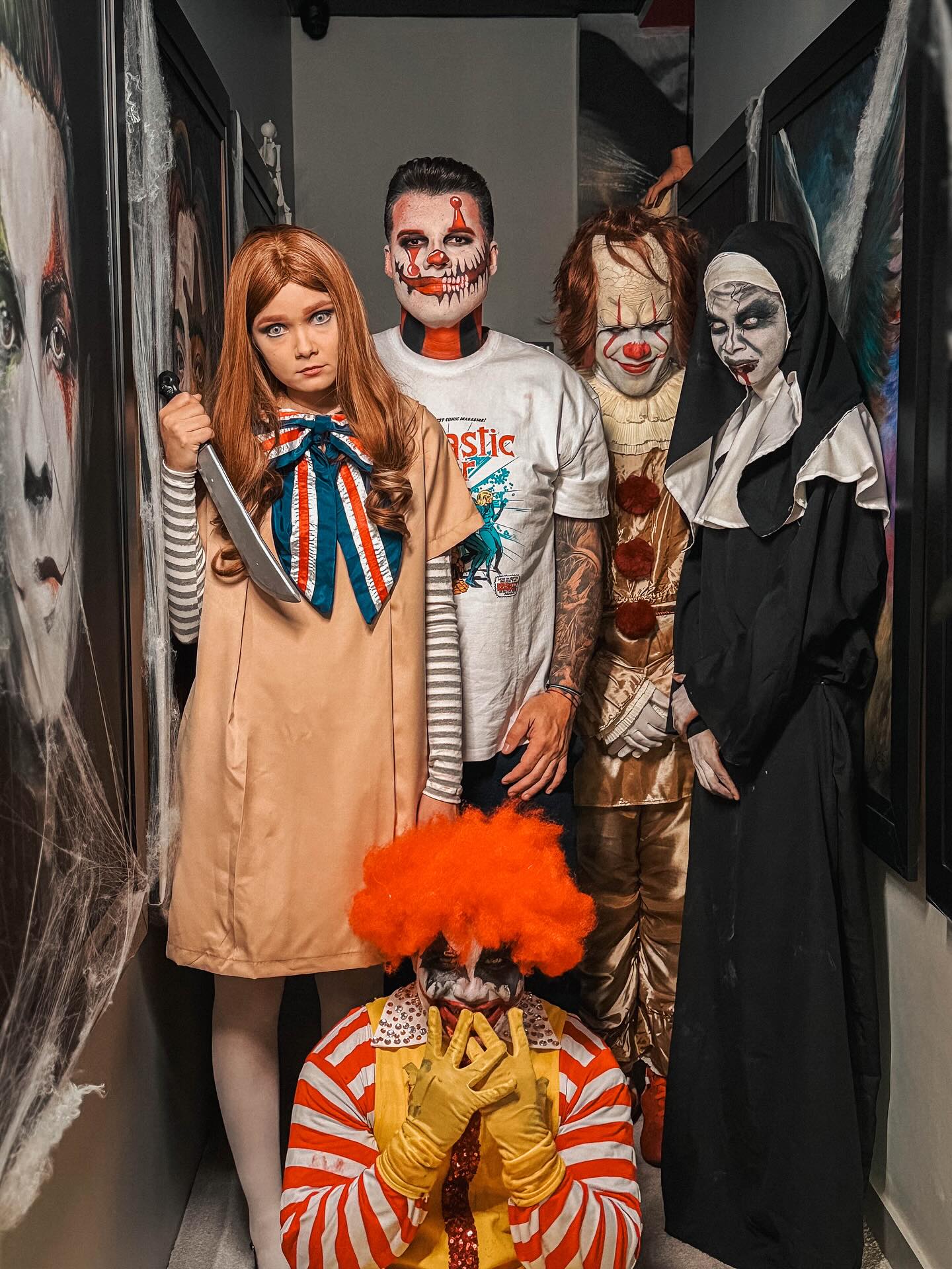 Creepy Trio Haunted Horror Costumes