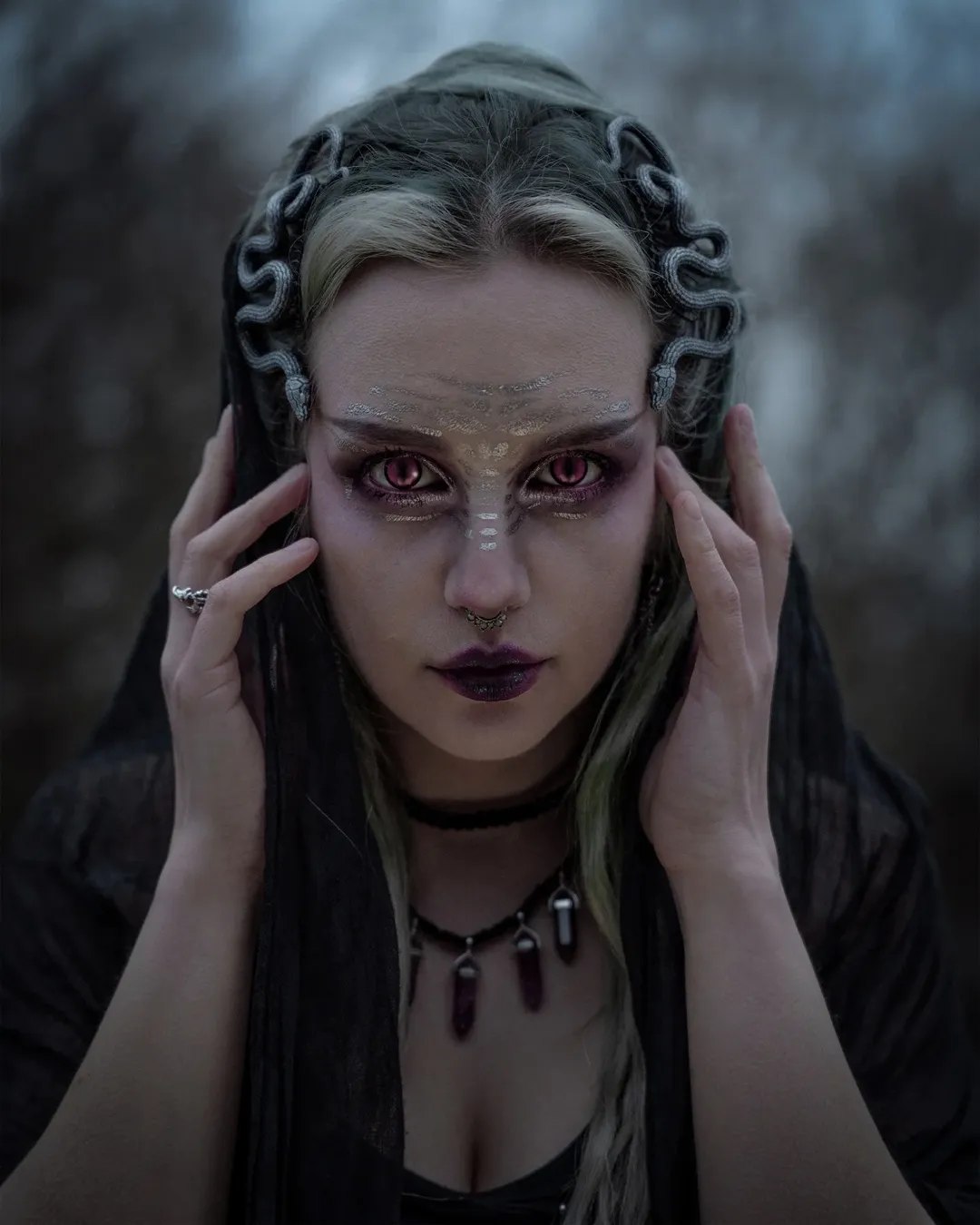 25 Witch Hairstyles 2026: Enchant Your Look 26 Dark Enchantress Snake Braid Accents