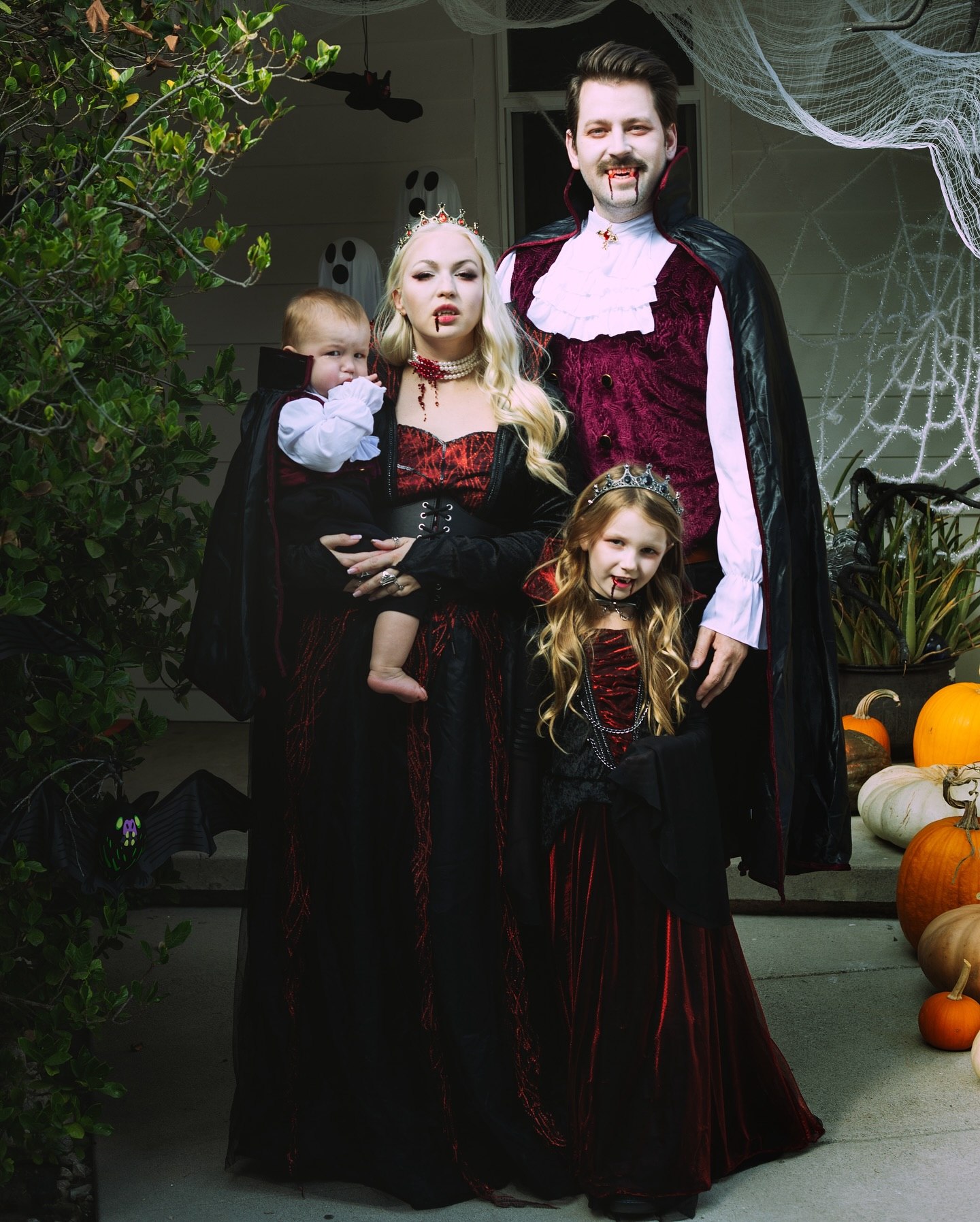 Dark Victorian Vampire Family Halloween Costumes