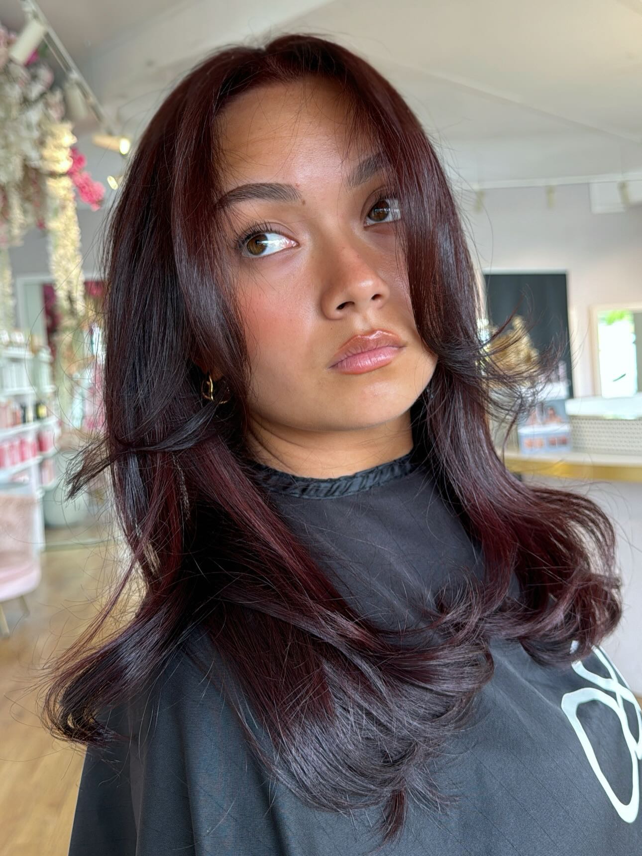 25 Cherry Cola Hair Colors Taking Over 2026 11 Deep Cherry Cola With Face Framing Layers