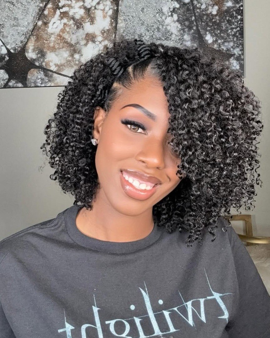 25 Stunning Type 4c Hairstyles You’ll See Everywhere in 2026 6 Defined Coil Twists With Curly Bang Accent