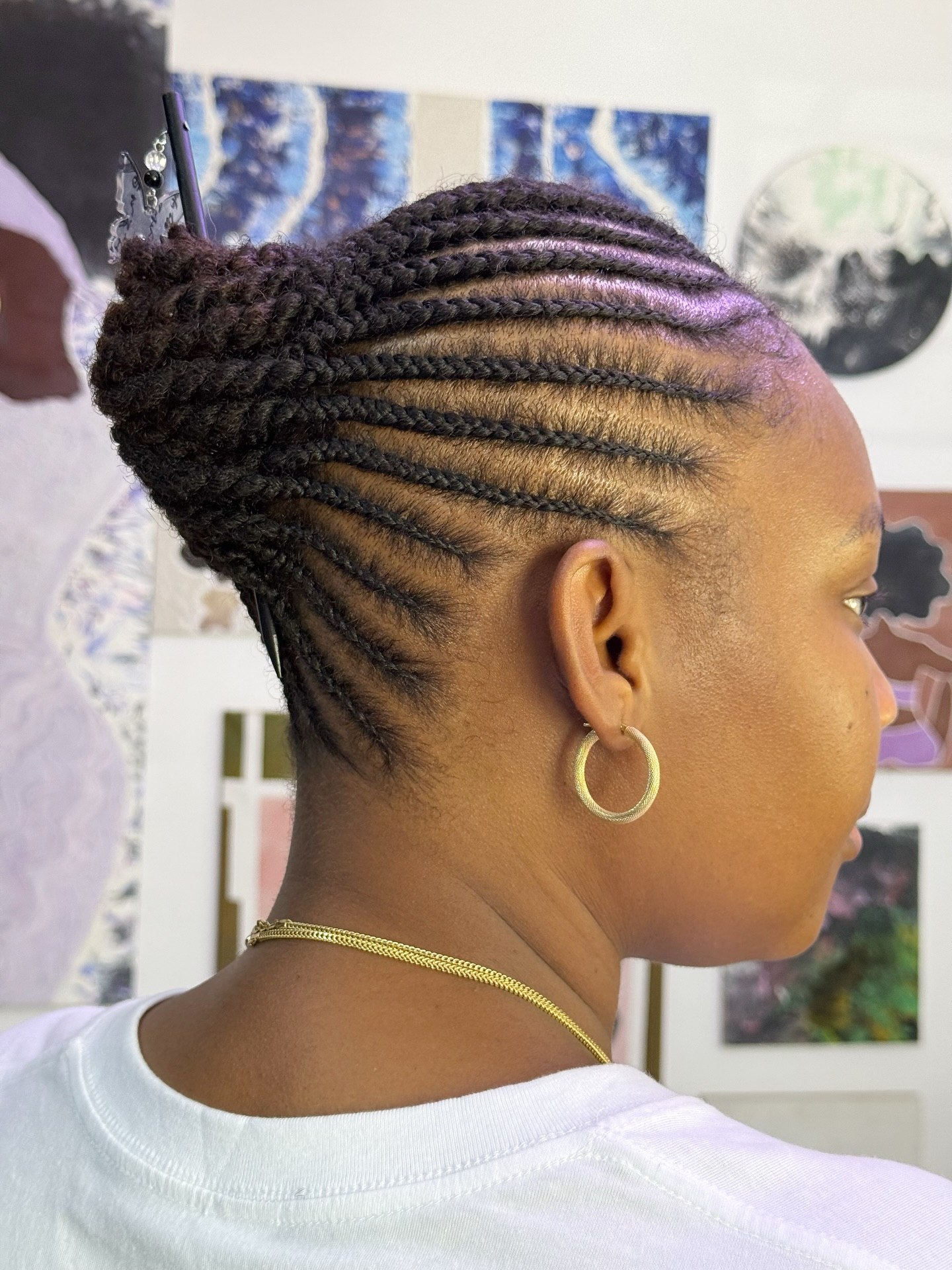 25 Stunning Type 4c Hairstyles You’ll See Everywhere in 2026 16 Elegant Braided Updo With Butterfly Clip