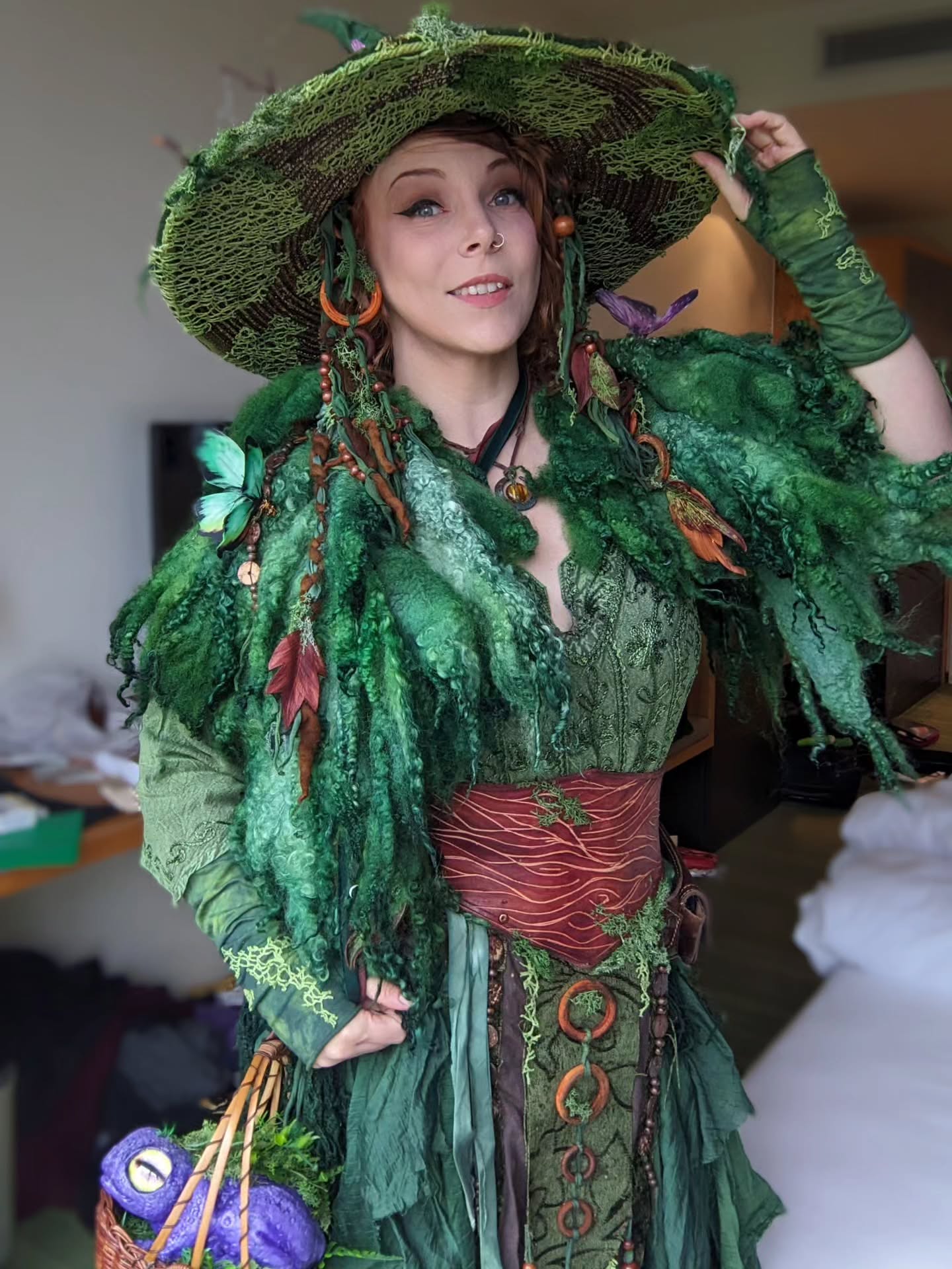 25 Witchy Outfit Ideas for 2026 23 Enchanted Forest Witch Maxi Dress Costume