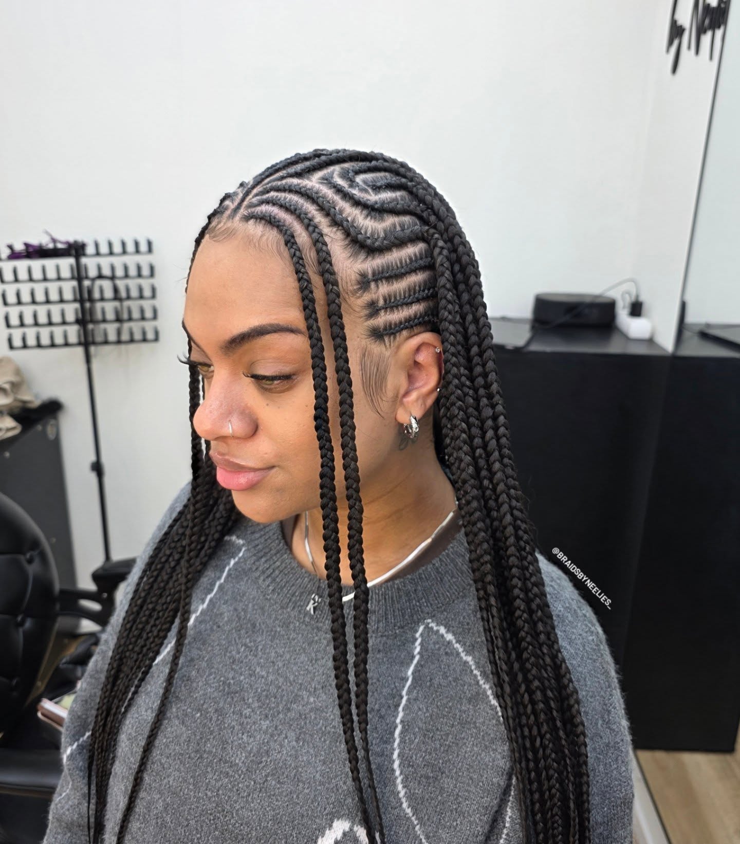 26 Stunning Fulani Braids Hairstyles for 2026 26 Geometric Fulani Braids With High-Fashion Appeal