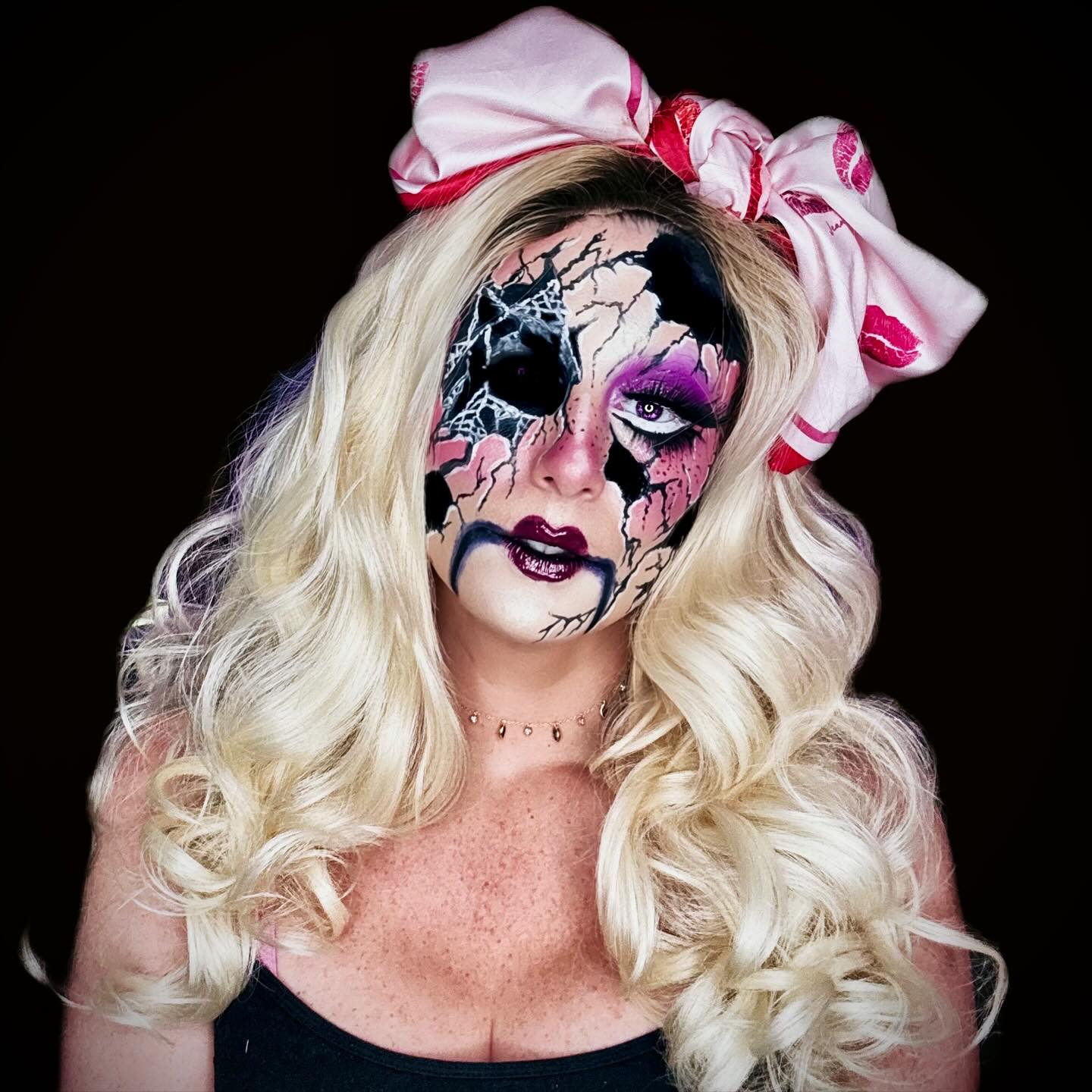 25 Spooktacular Halloween Hairstyles You Need to Try in 2026 9 Glamorous Broken Porcelain Doll Halloween Hair