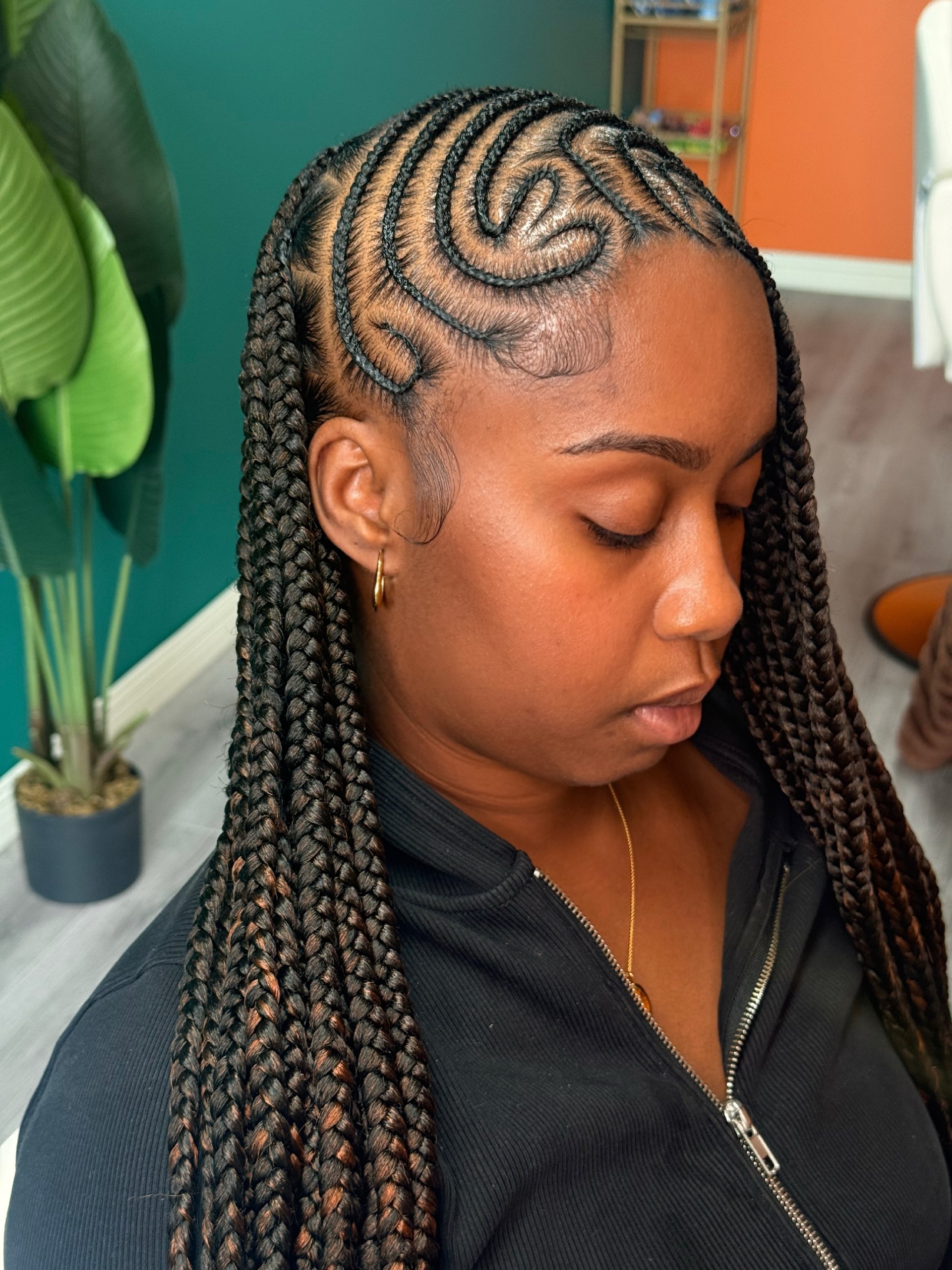 25 Protective Styles for Natural Hair Trends 2026 20 Intricate Cornrow Braids With Defined Edges