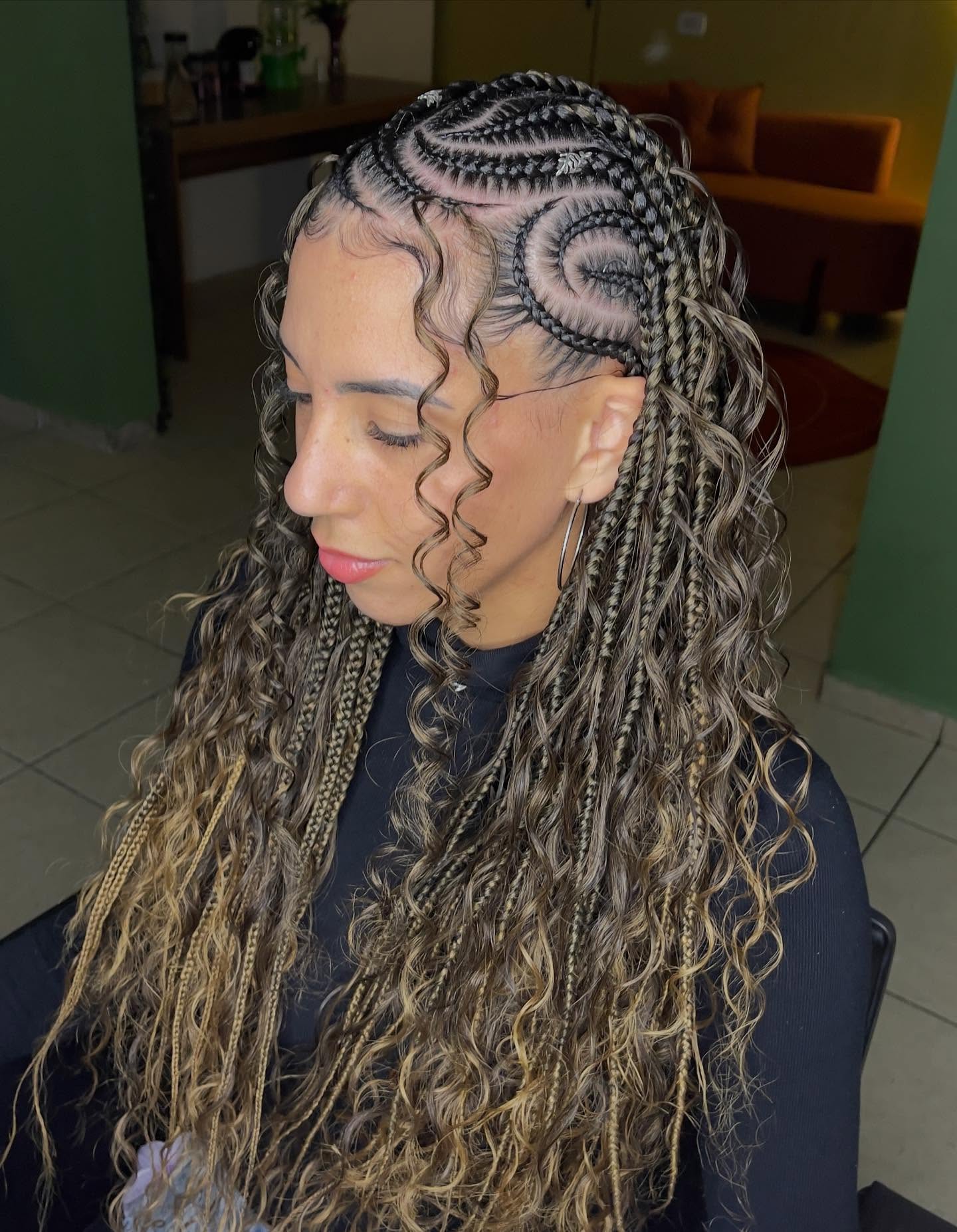 26 Stunning Fulani Braids Hairstyles for 2026 13 Intricate Fulani Braids With Defined Curls