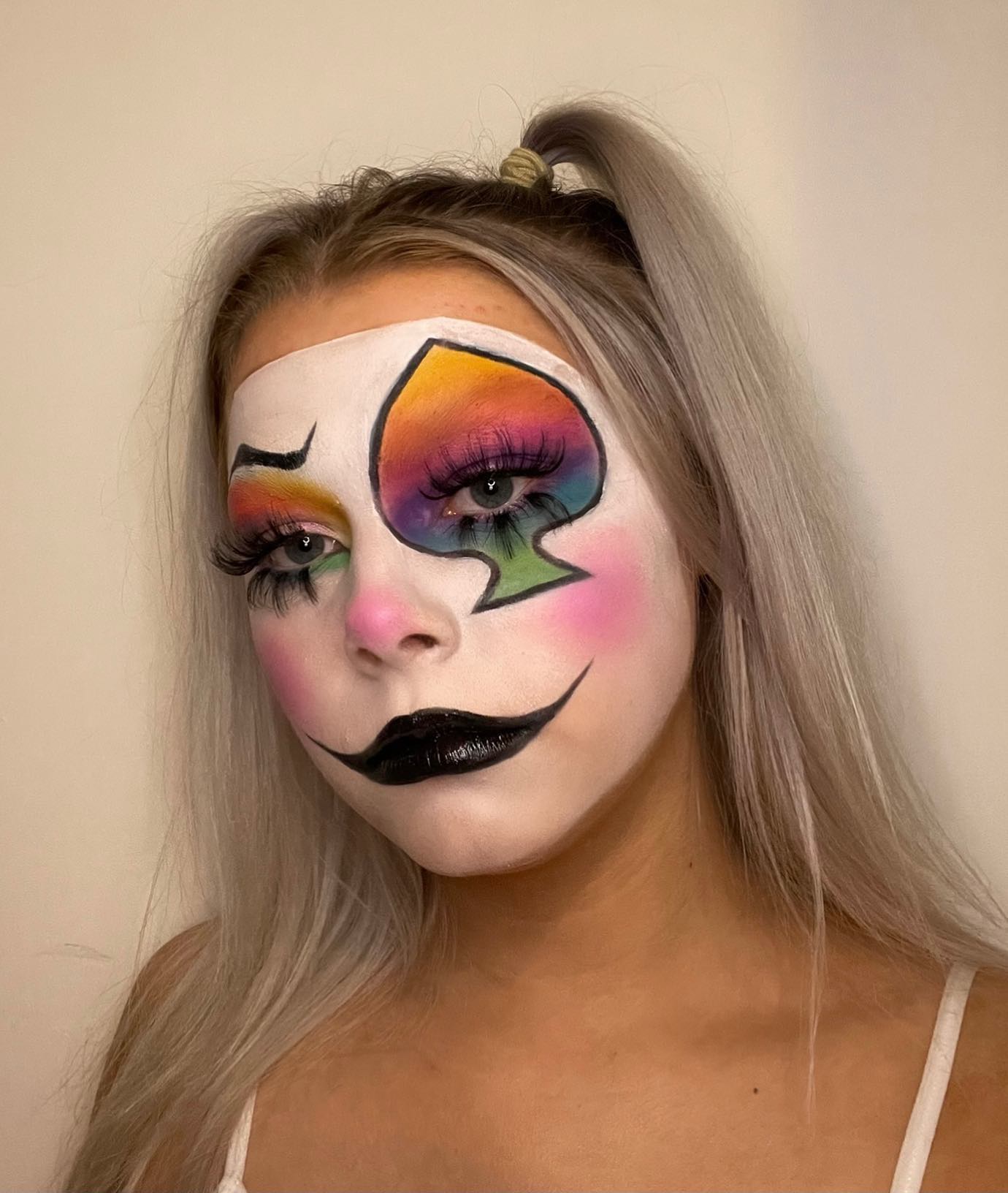 25 Wild Clown Hairstyles for 2026 You Need to See 15 Messy High Ponytail With Pastel Streaks