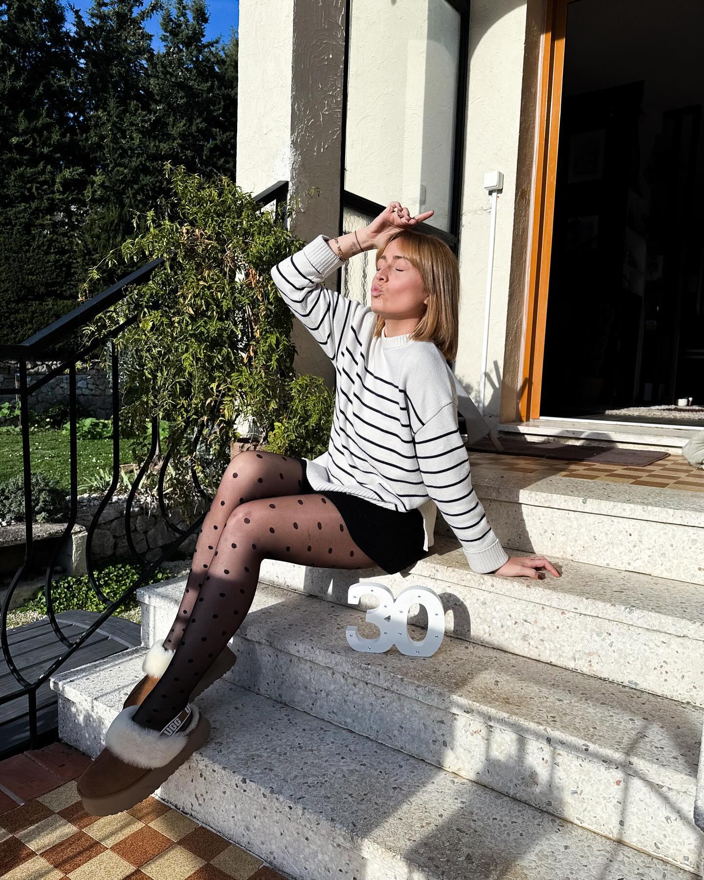 25 Fall Birthday Outfit Ideas You Need for 2026 27 Playful Polka Dot Tights With Cozy Sweater