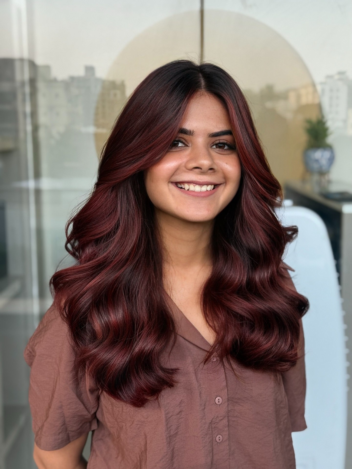 25 Cherry Cola Hair Colors Taking Over 2026 17 Rich Cherry Cola With Face Framing Layers