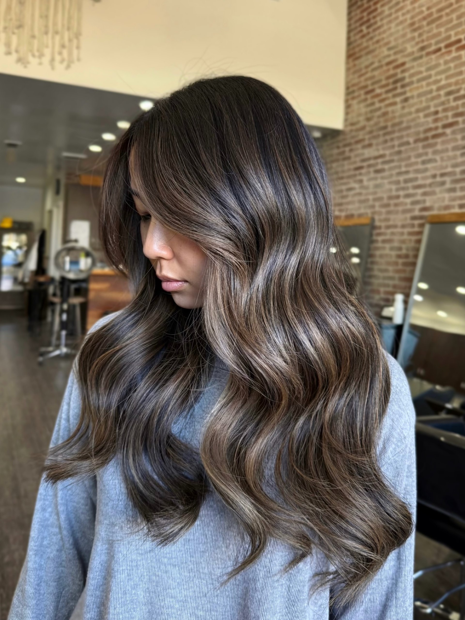 25 Stunning Fall Hair Colors for Brown Hair in 2026 17 Rich Espresso Balayage With Caramel Tones