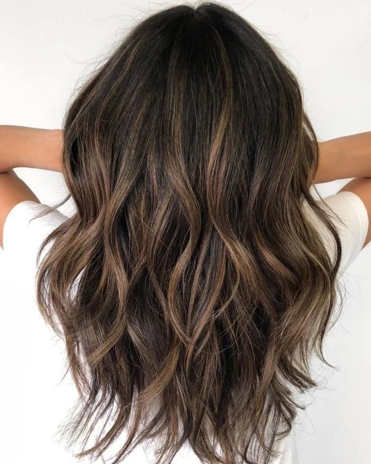 25 Stunning Fall Hair Colors for Brown Hair in 2026 25 Rich Espresso Balayage With Warm Caramel Highlights