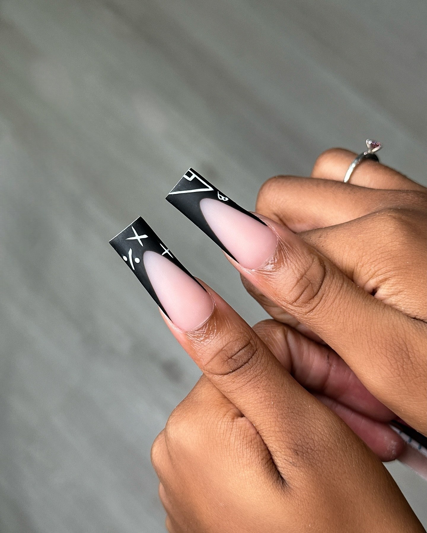 27 Back to School Nail Ideas for Teens 2026 13 School Math Themed French Tip Nails