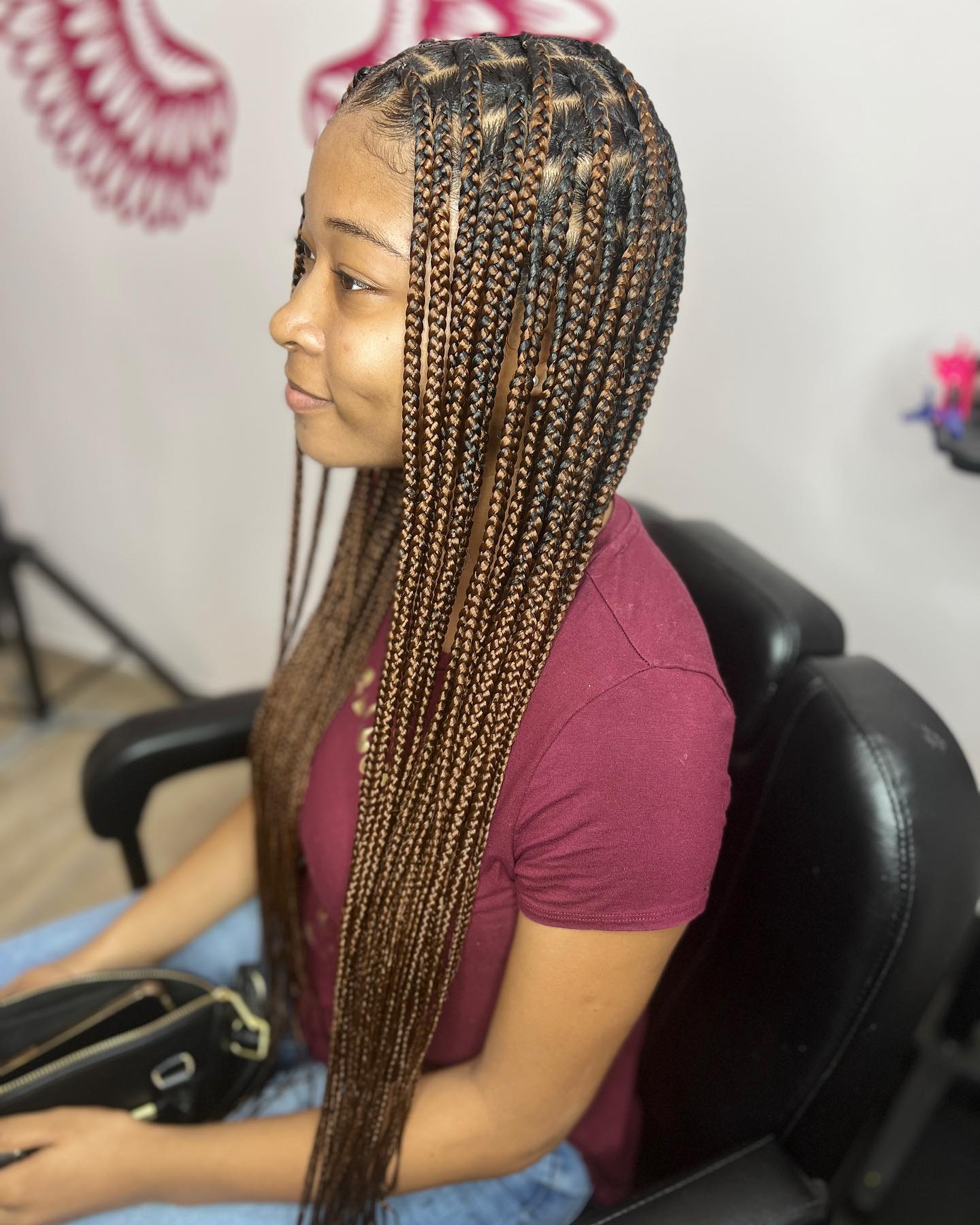 25 Fall Braids for 2026 You Need to Try Now 7 Seamless Box Braids With Honey Blonde Highlights