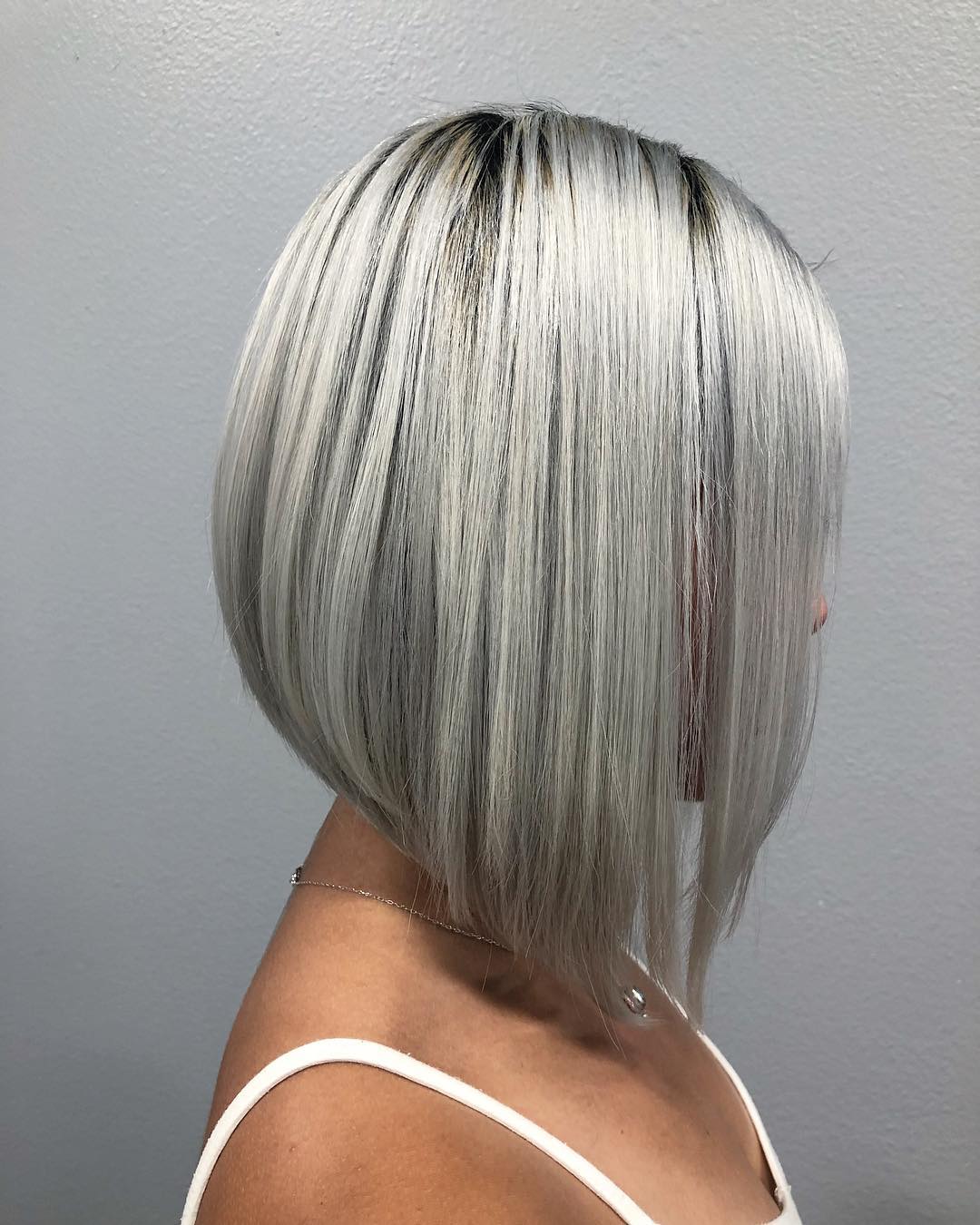 25 Fall Haircuts 2026 You Need To See Now 17 Sharp Inverted Bob With Platinum Ash Blonde