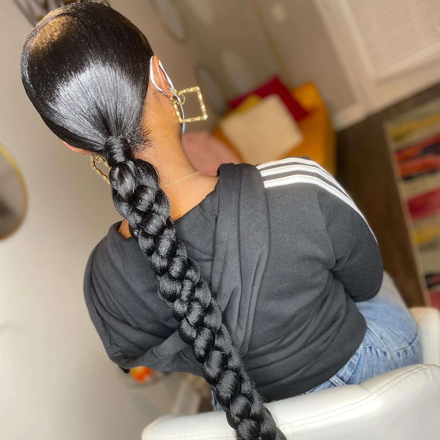 25 Fall Braids for 2026 You Need to Try Now 14 Sleek High Ponytail With Chunky Braid
