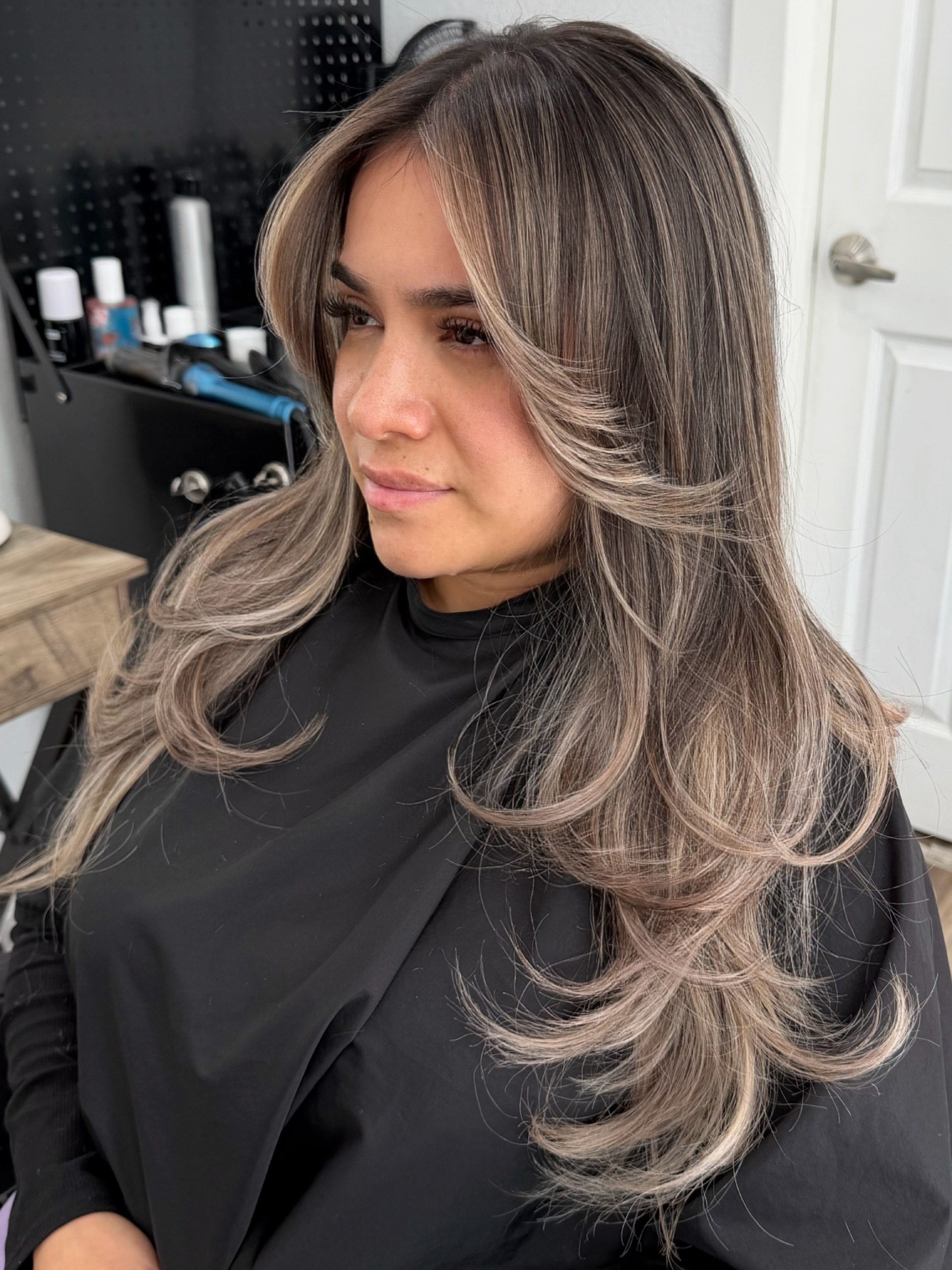 25 Stunning Fall Hair Colors for Brown Hair in 2026 5 Smoky Ash Highlights With Face-Framing Layers