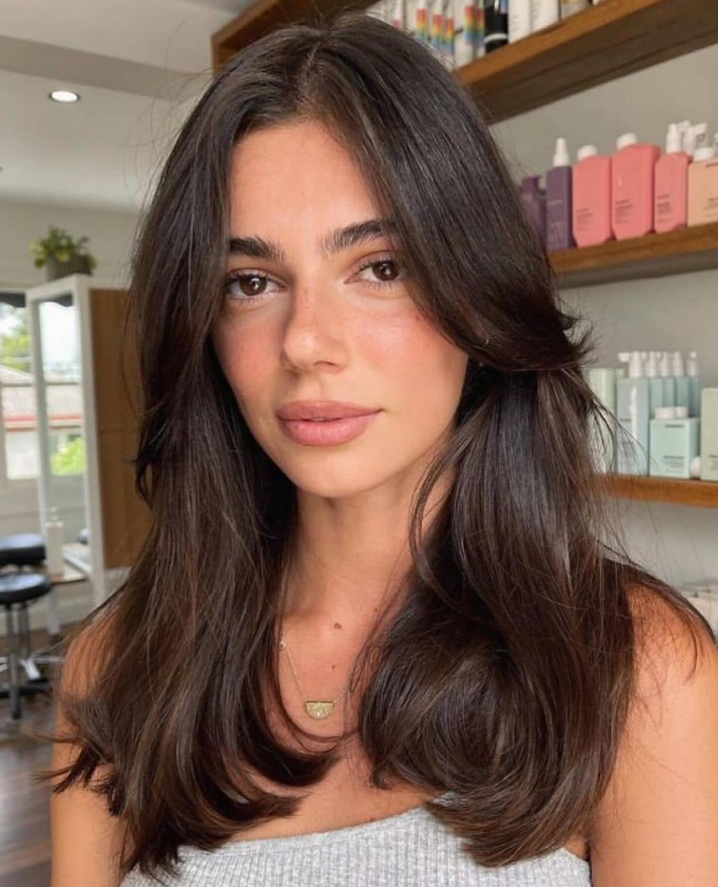 25 Fall Haircuts 2026 You Need To See Now 6 Soft Face-Framing Layers With Deep Brunette
