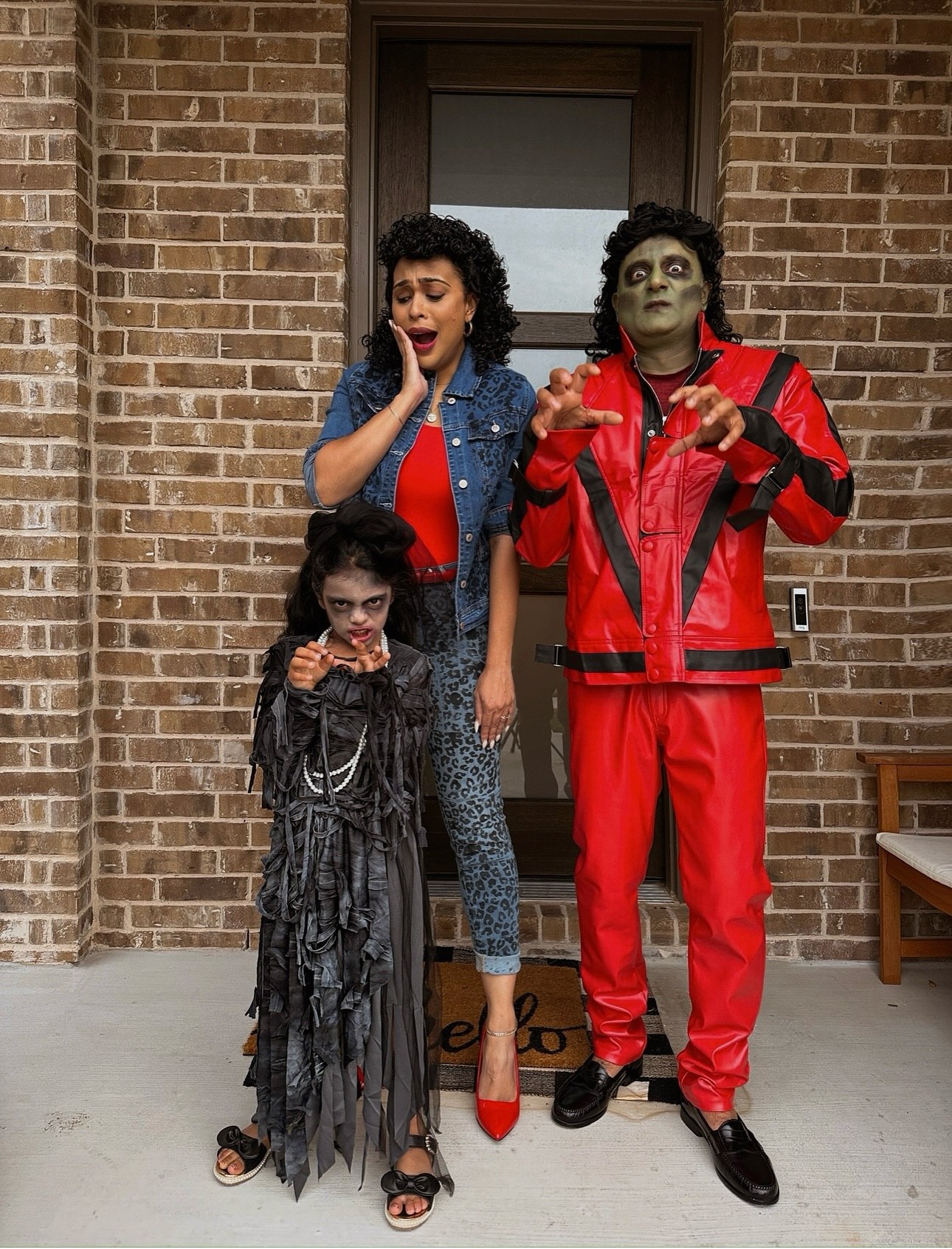 Thriller Zombie Family Halloween Costumes