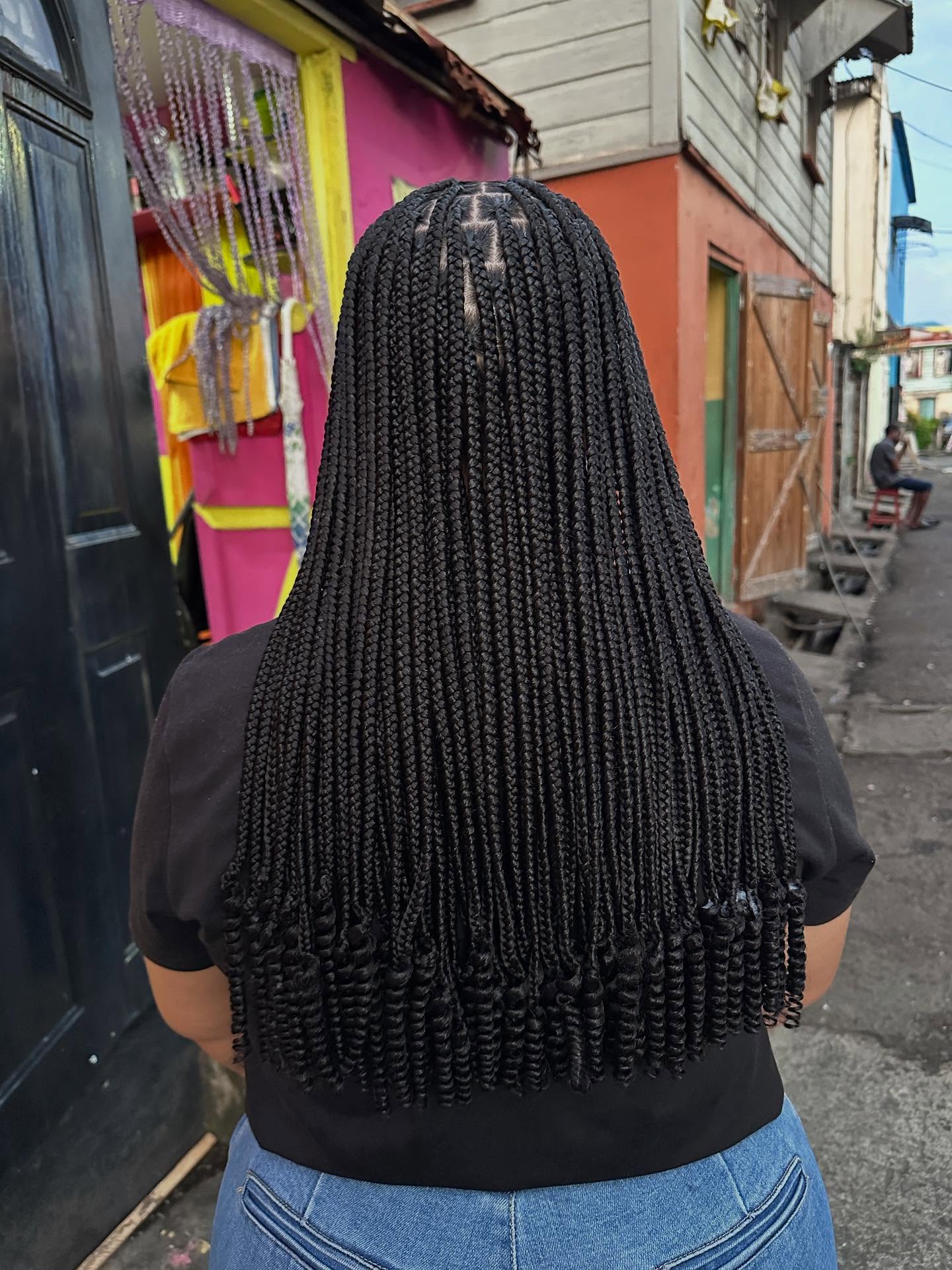 25 Protective Styles for Natural Hair Trends 2026 9 Tidal Wave Micro Braids With Curly Ends