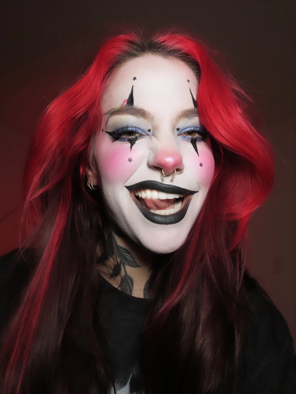 25 Wild Clown Hairstyles for 2026 You Need to See 18 Vivid Cherry Red Ombre With Dark Roots