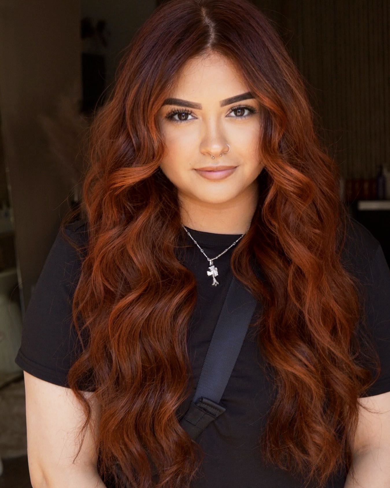 27 Fall Hair Colors 2026 You Need To See Now 7 Warm Copper Red Waves With Subtle Face-Framing