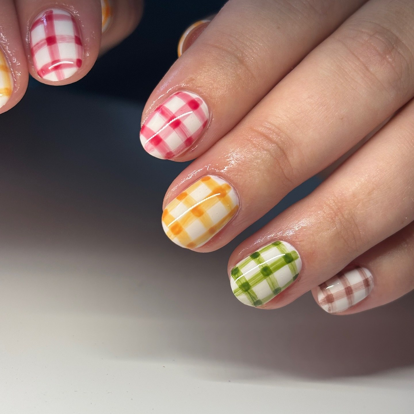 27 September Nails 2026 Trends You Must See 22 Whimsical Gingham Checkered Nail Art