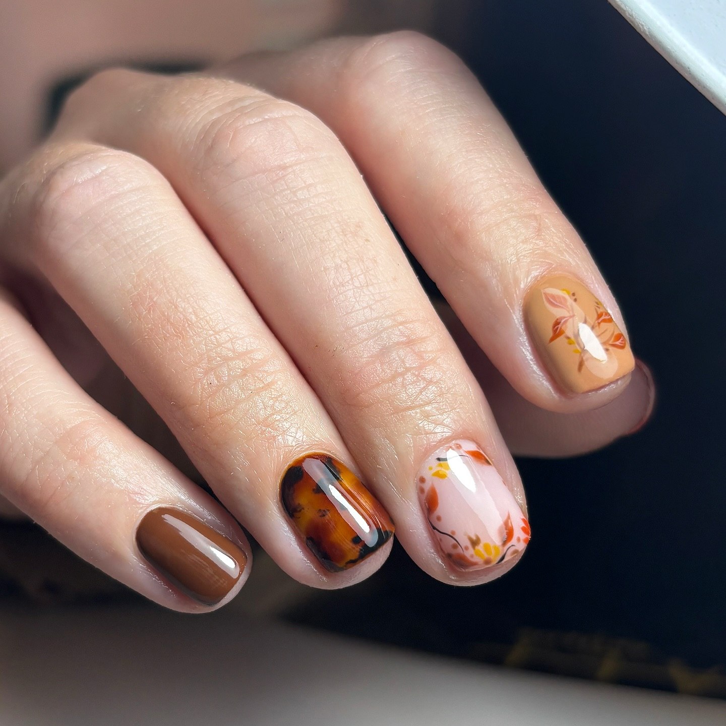 Autumn Tortoise and Leafy Fall Art