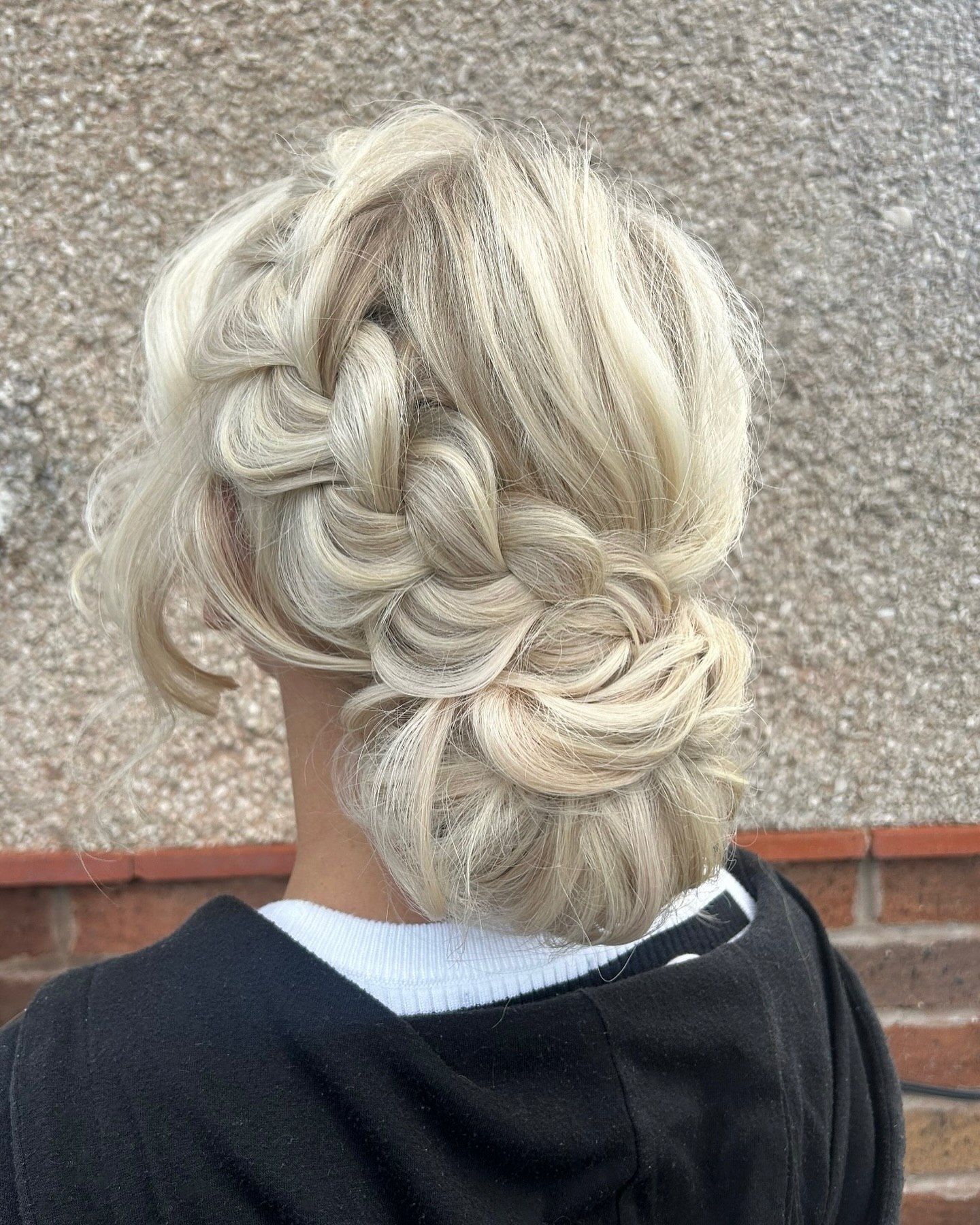 Braided Updo With Loose Curls For Fall
