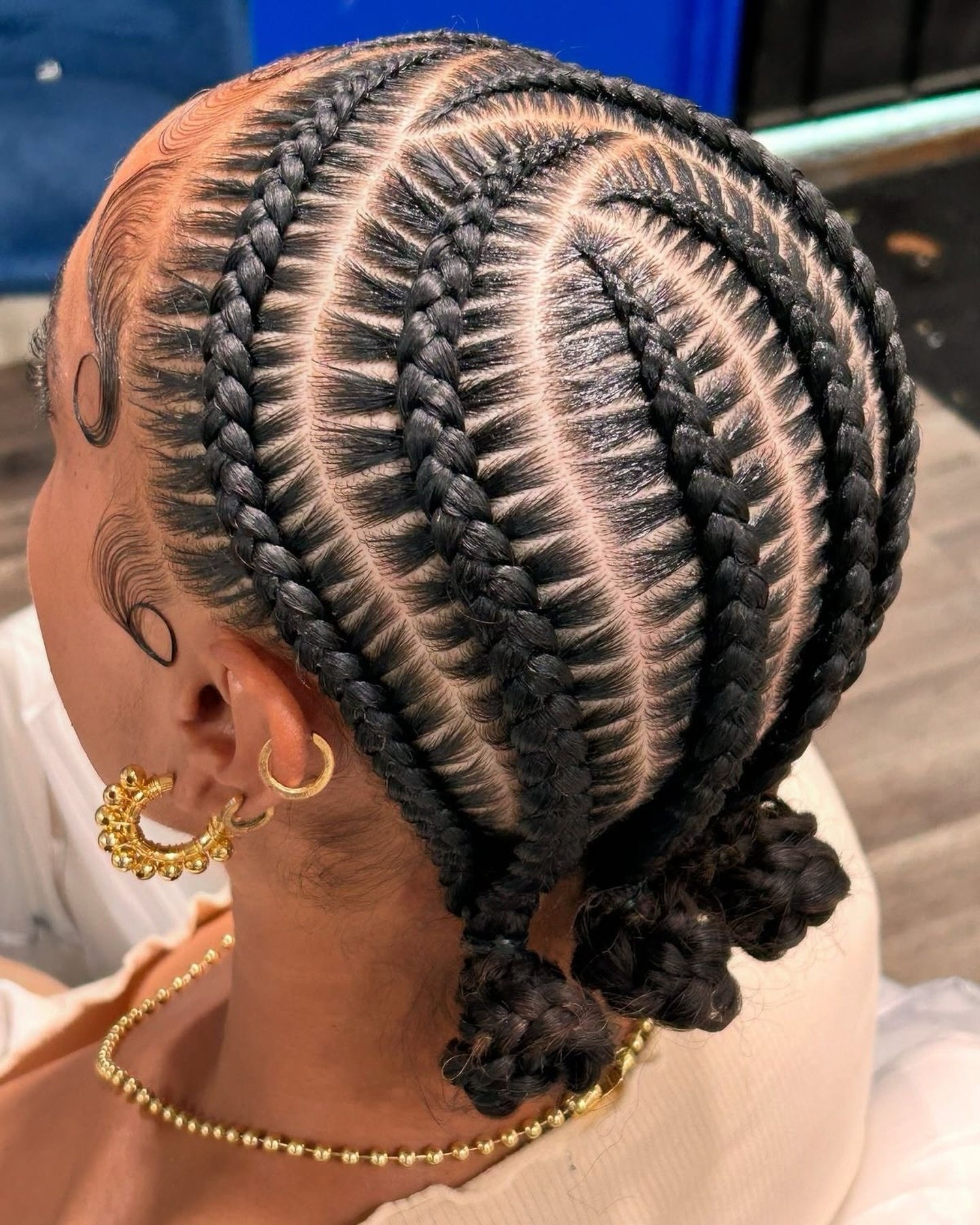 Chic Fulani Braids With Defined Baby Hairs