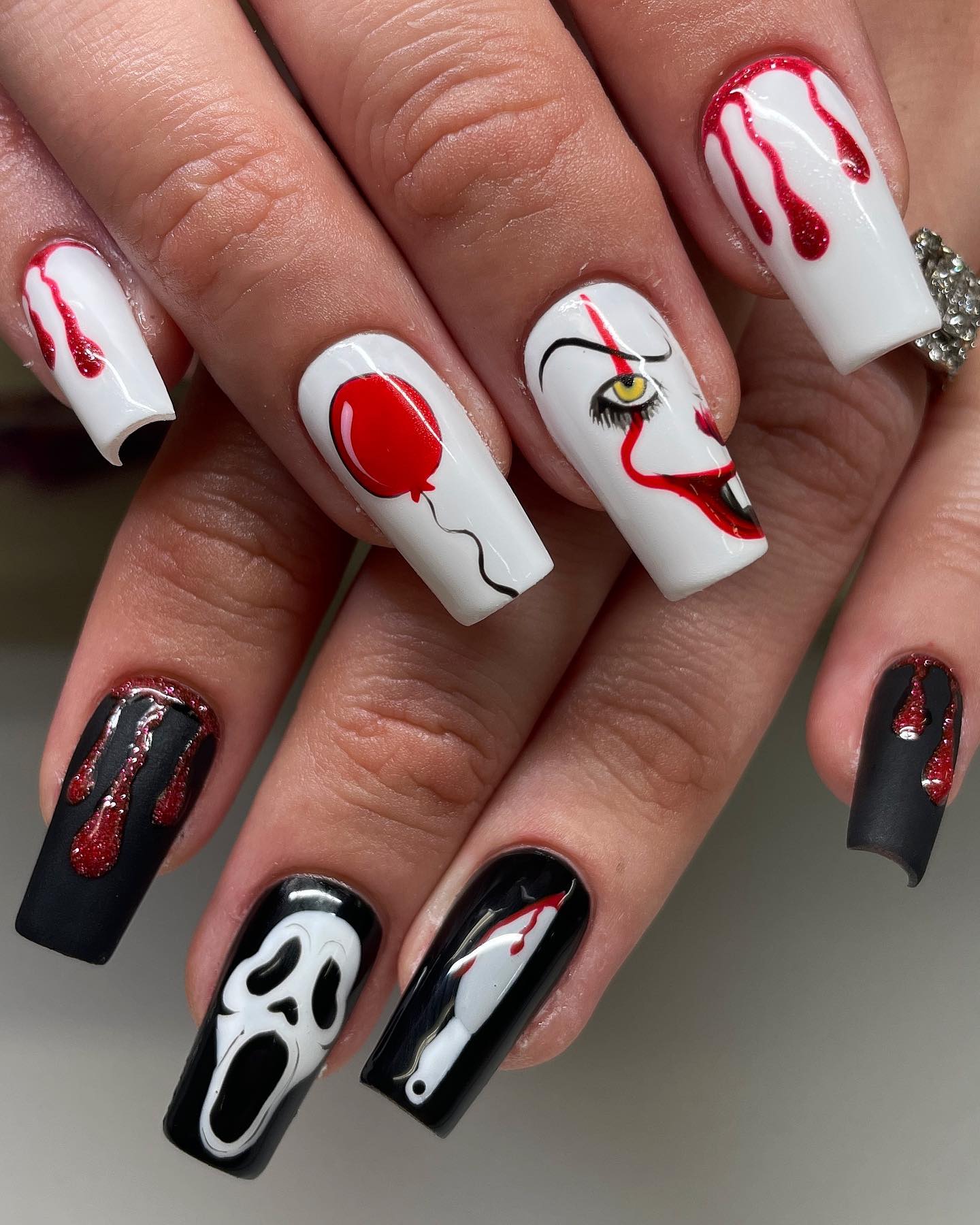 Creepy Horror Movie Character Coffin Nails