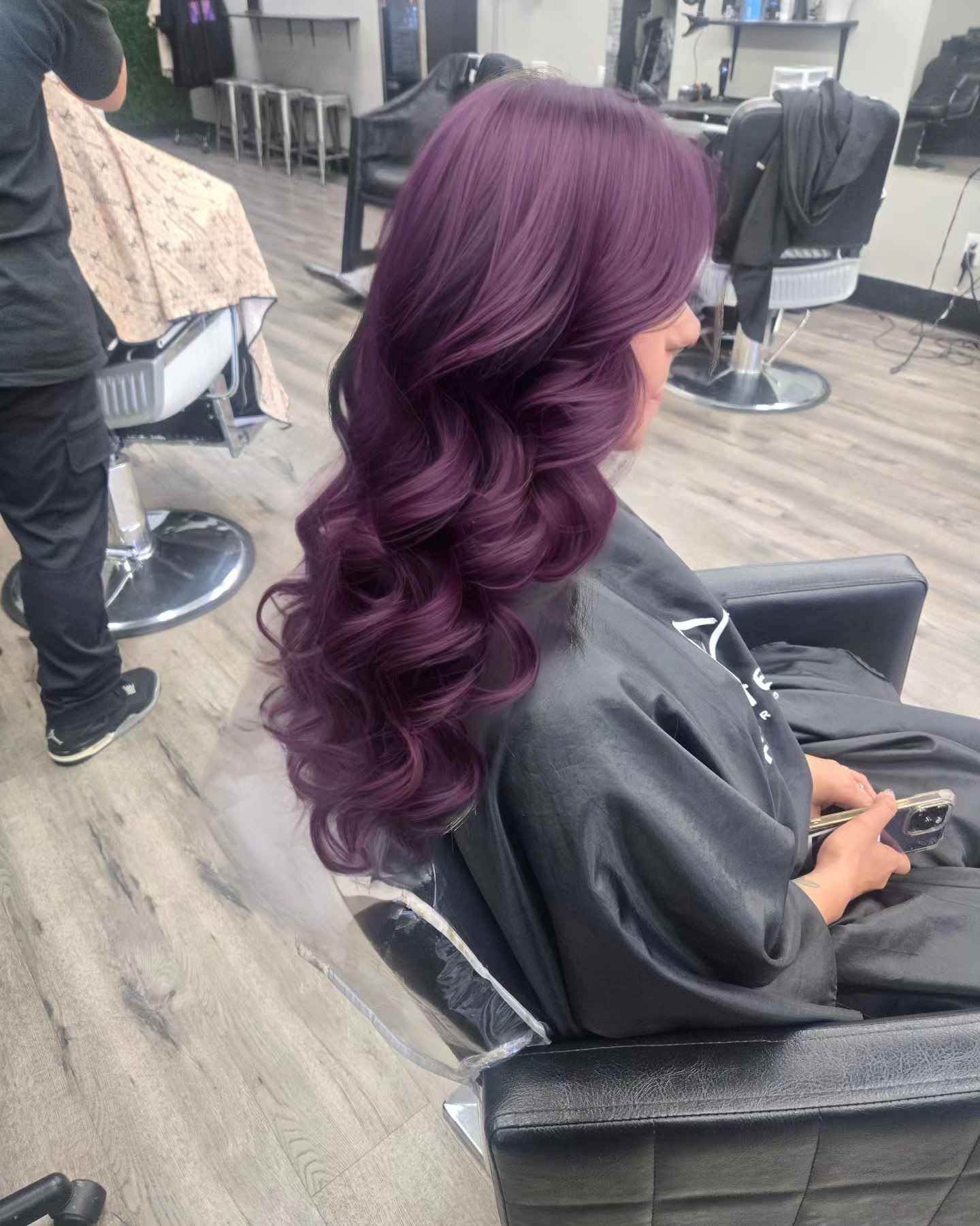 Deep Plum Waves With Dimensional Undertones