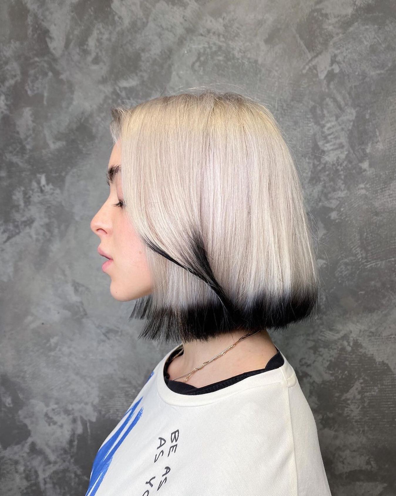 Monochrome Bob With Bold Black Underlayer