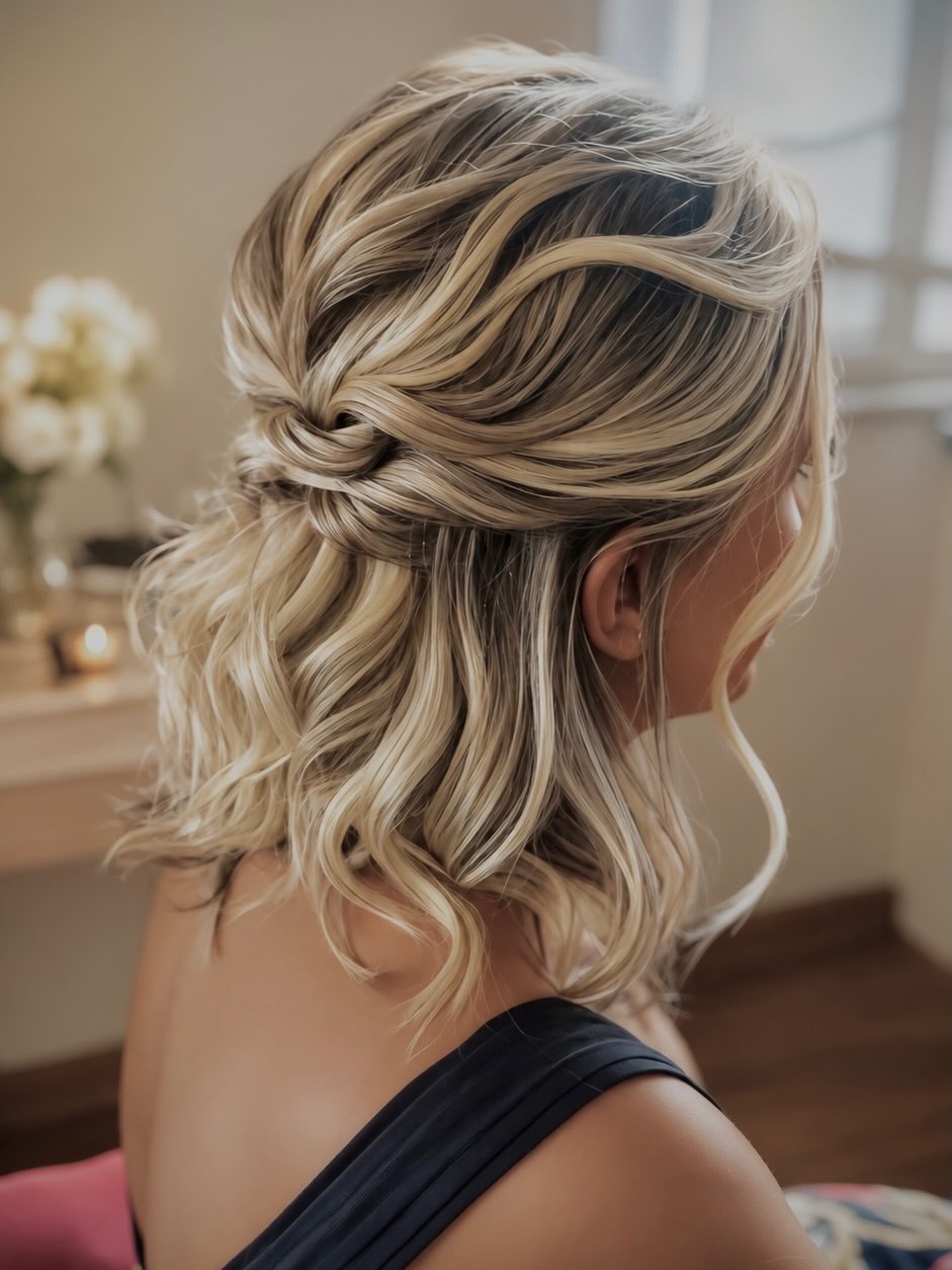Romantic Half Up Twisted Style For Vacation